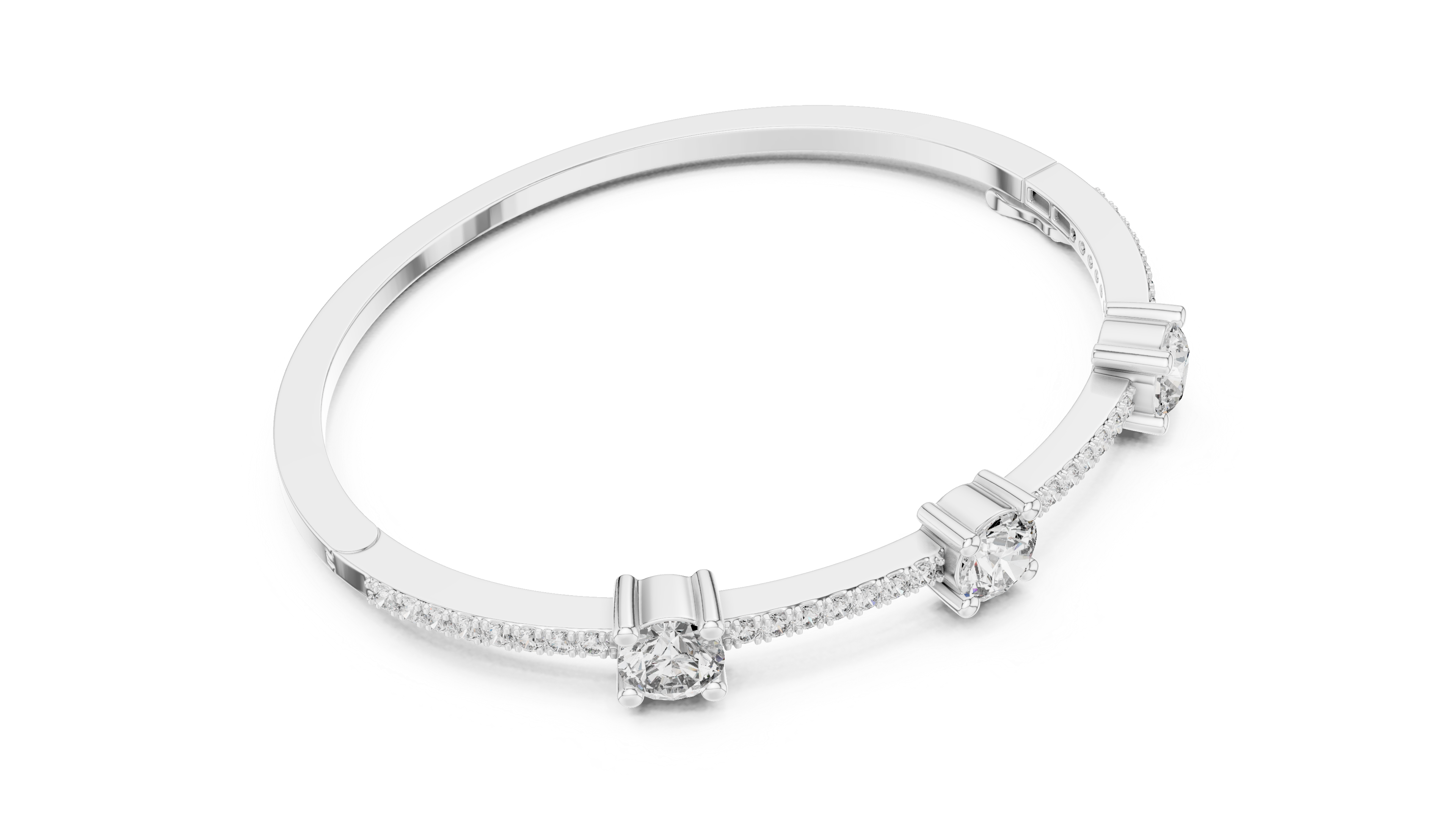 سوار اللمعان المتناثر in White Gold - VYKA Diamonds
