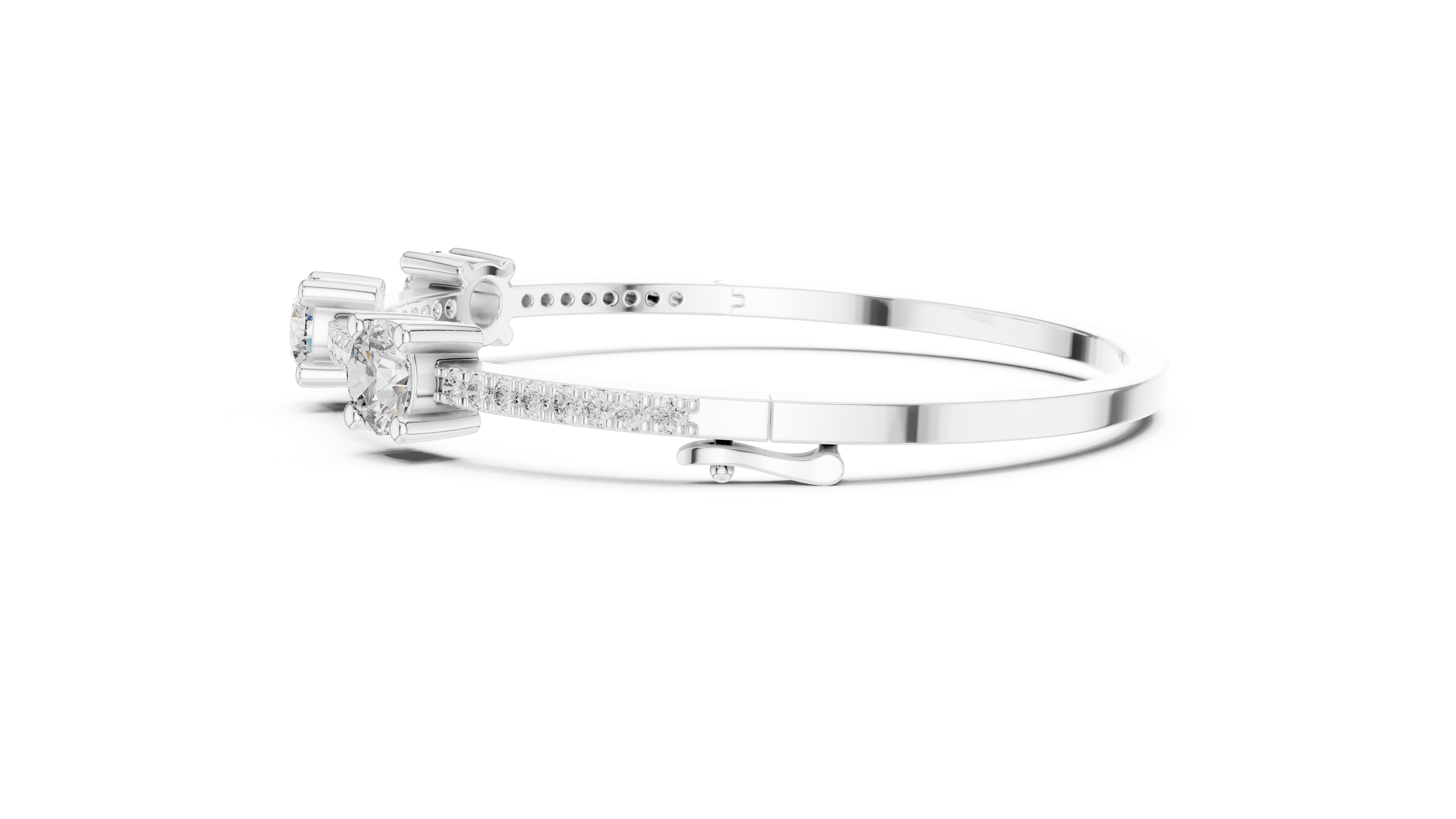 سوار اللمعان المتناثر in White Gold - VYKA Diamonds