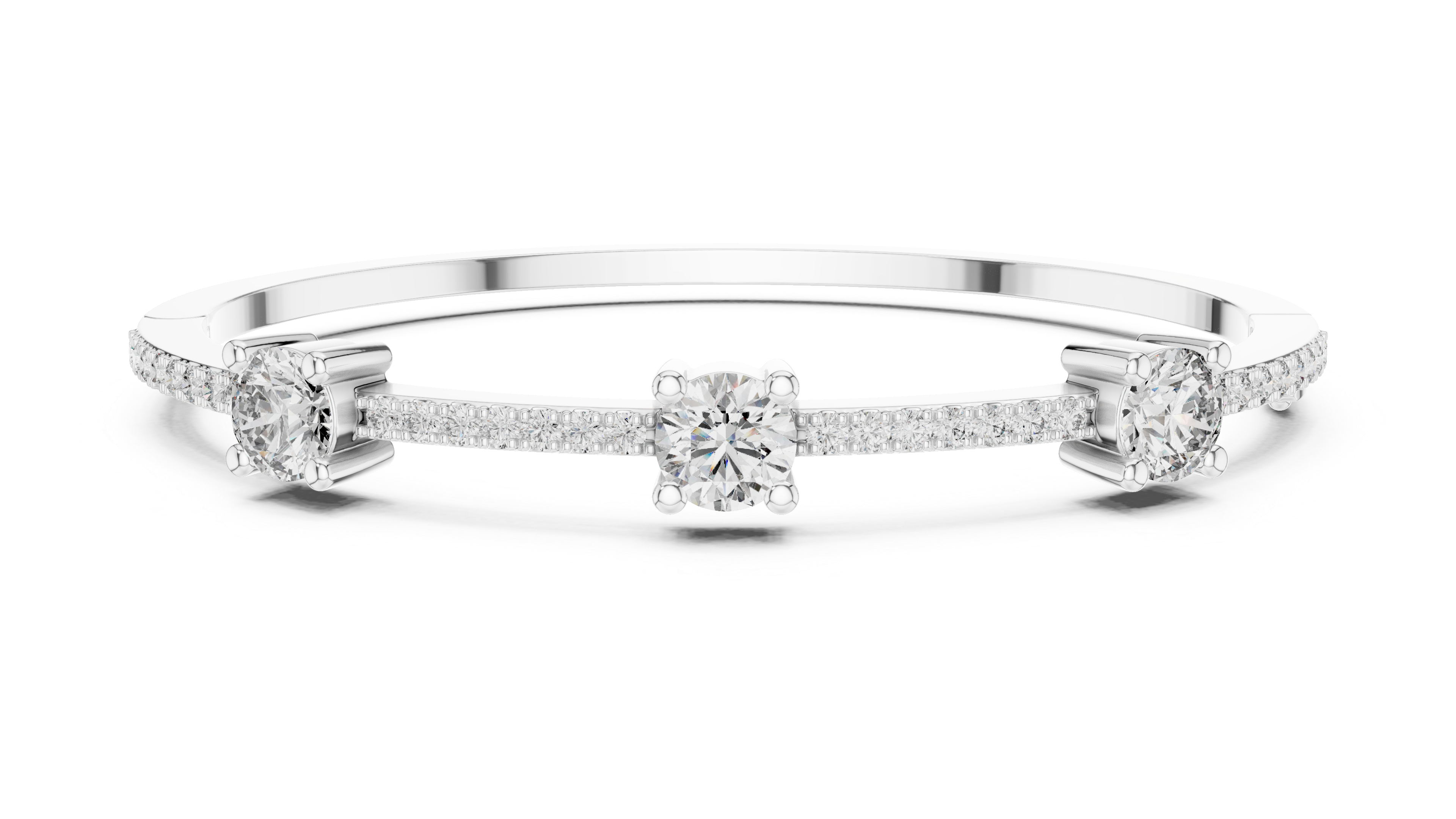 سوار اللمعان المتناثر in White Gold - VYKA Diamonds