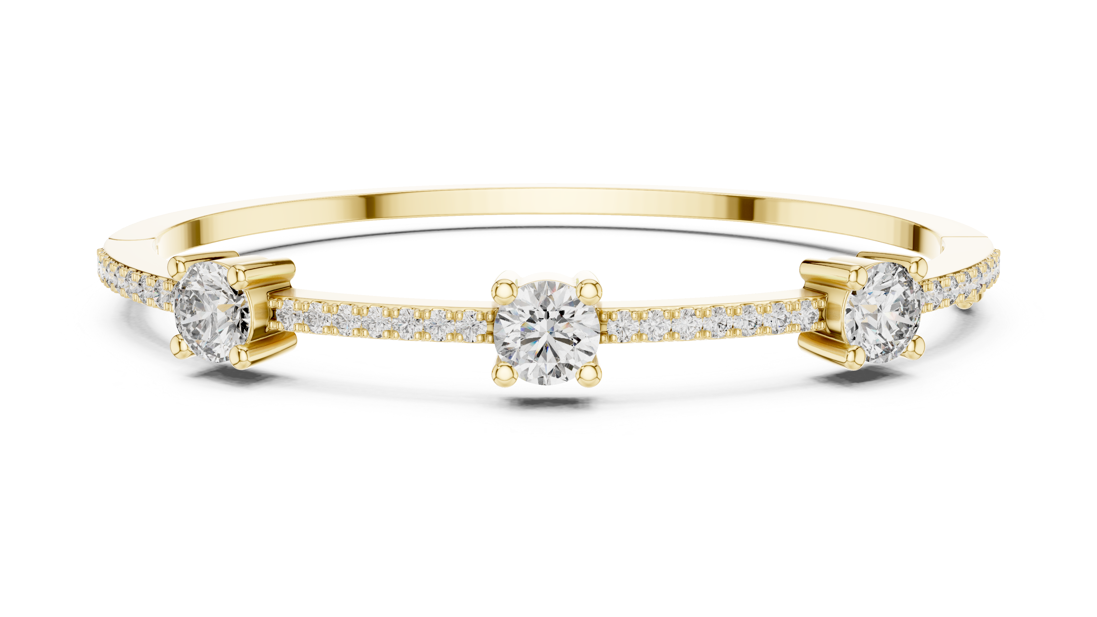 سوار اللمعان المتناثر in Yellow Gold - VYKA Diamonds