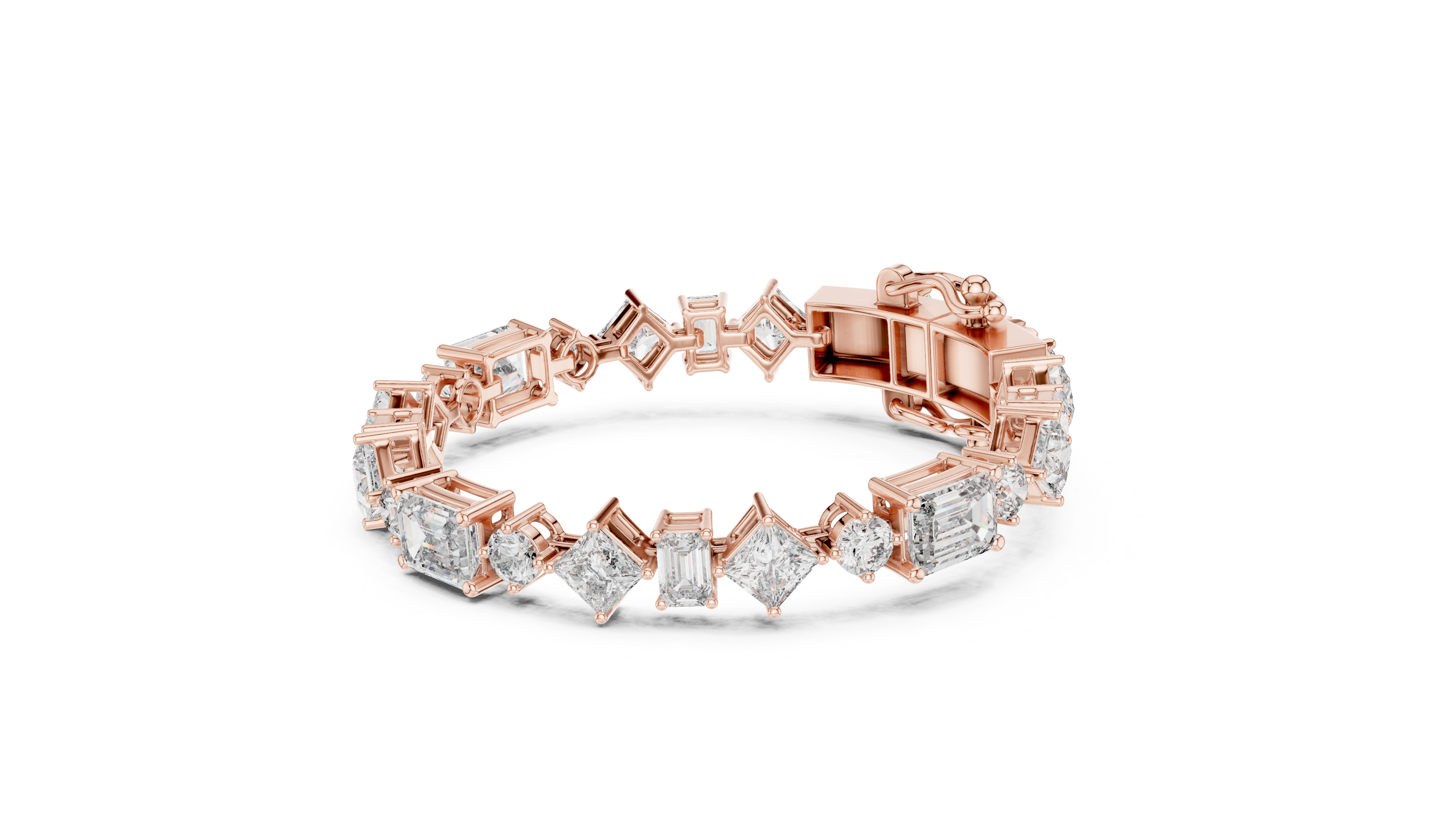 سوار سوليتير سيغنتشر in Rose Gold - VYKA Diamonds