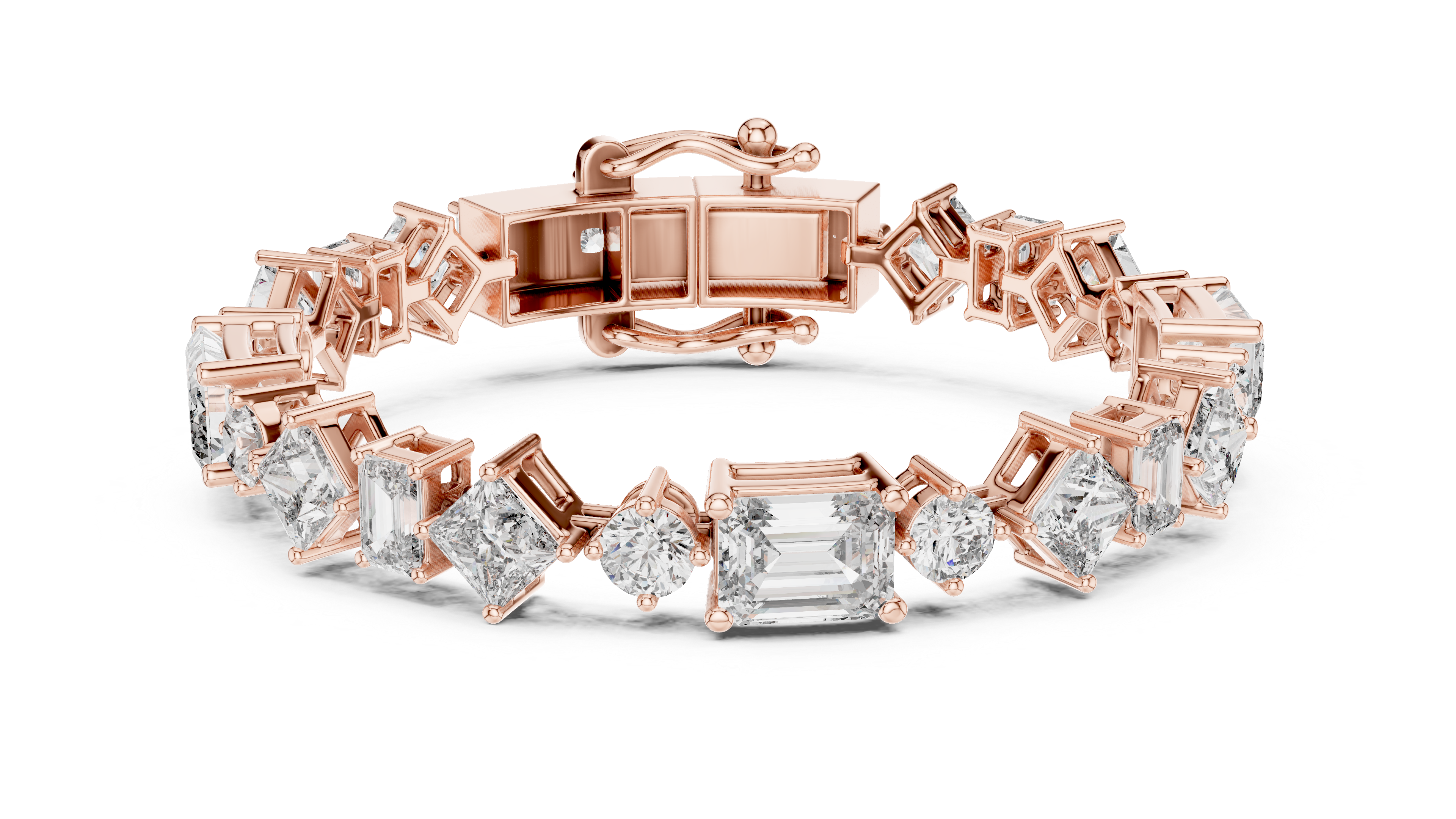 سوار سوليتير سيغنتشر in Rose Gold - VYKA Diamonds