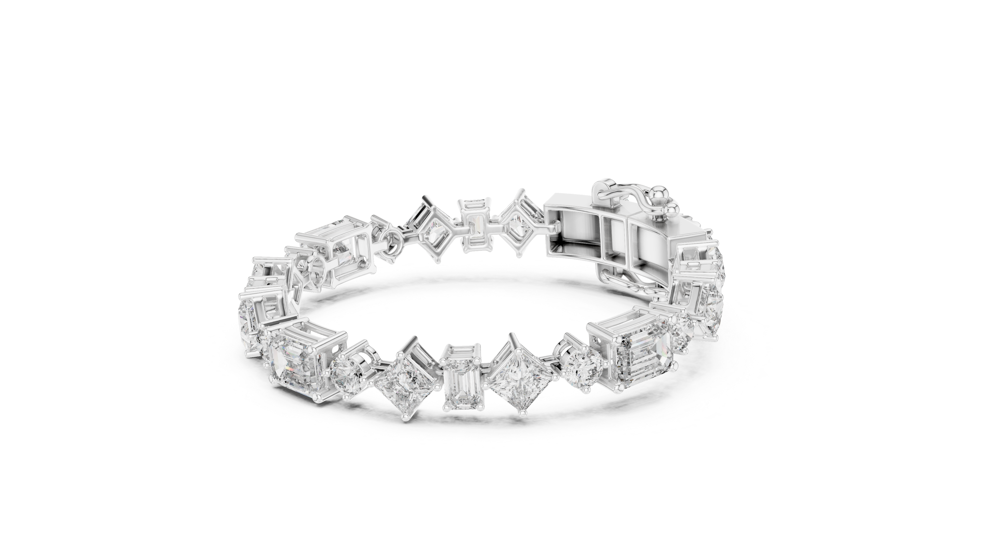 سوار سوليتير سيغنتشر in White Gold - VYKA Diamonds