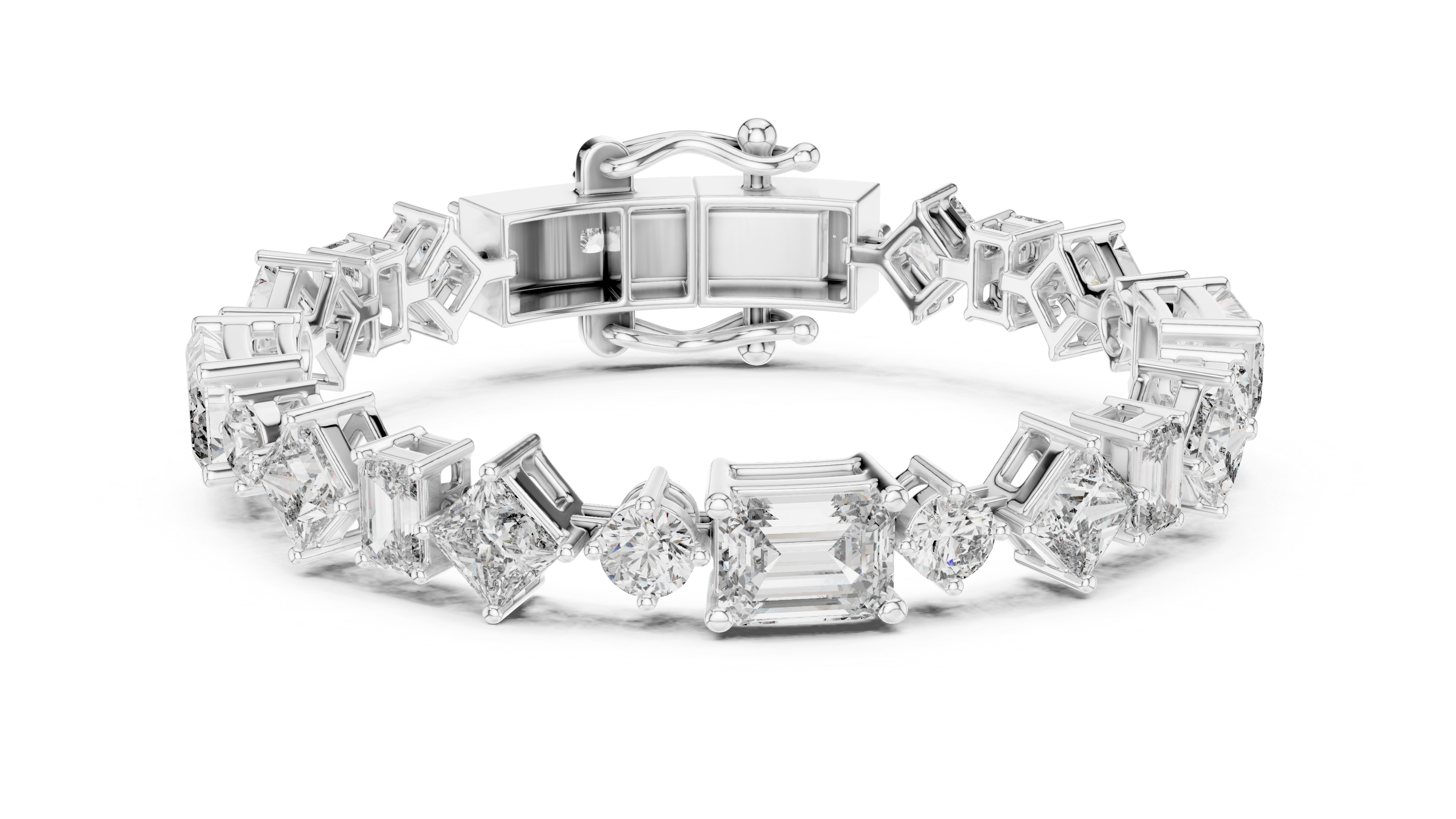 سوار سوليتير سيغنتشر in White Gold - VYKA Diamonds