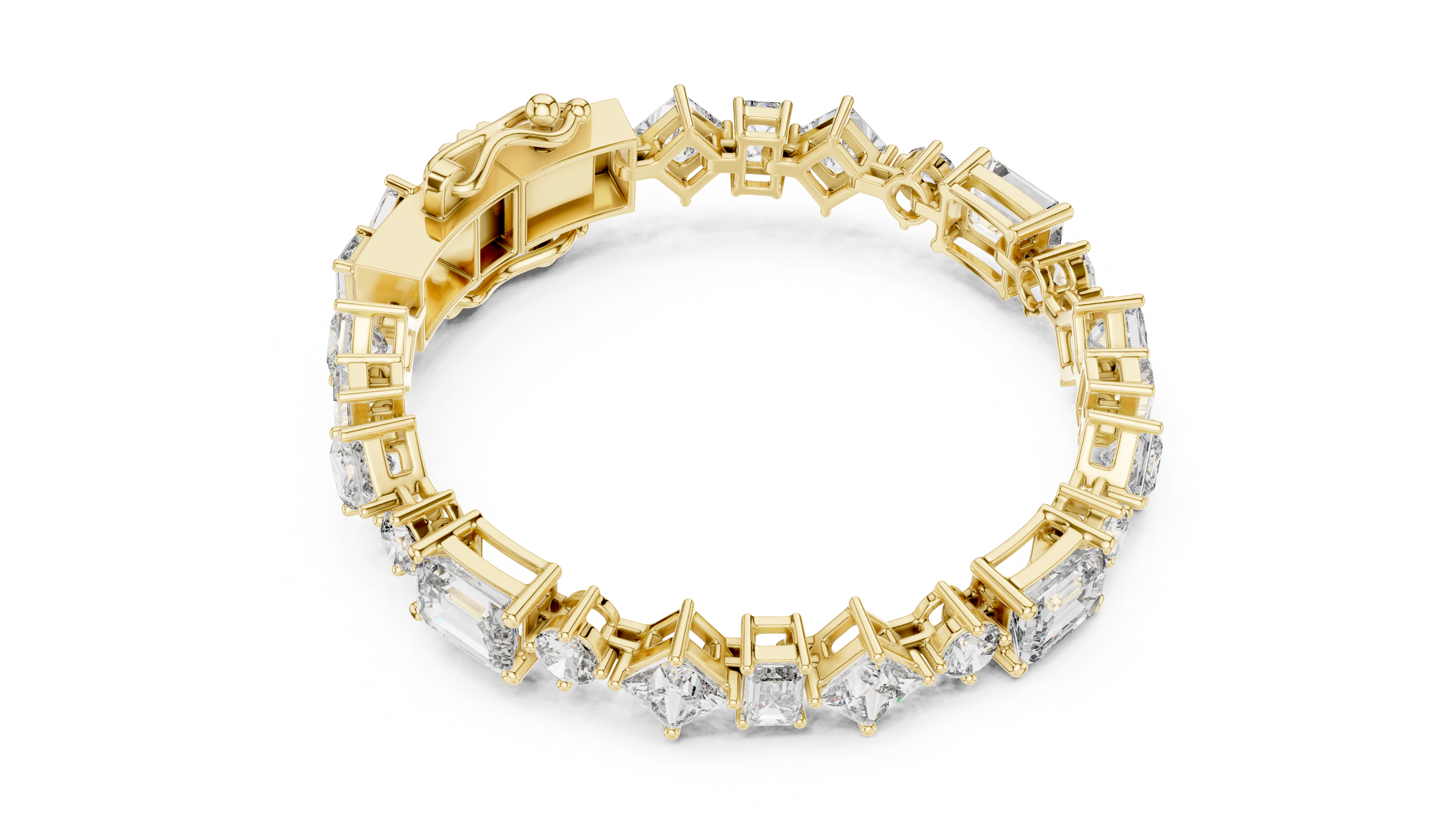 سوار سوليتير سيغنتشر in Yellow Gold - VYKA Diamonds