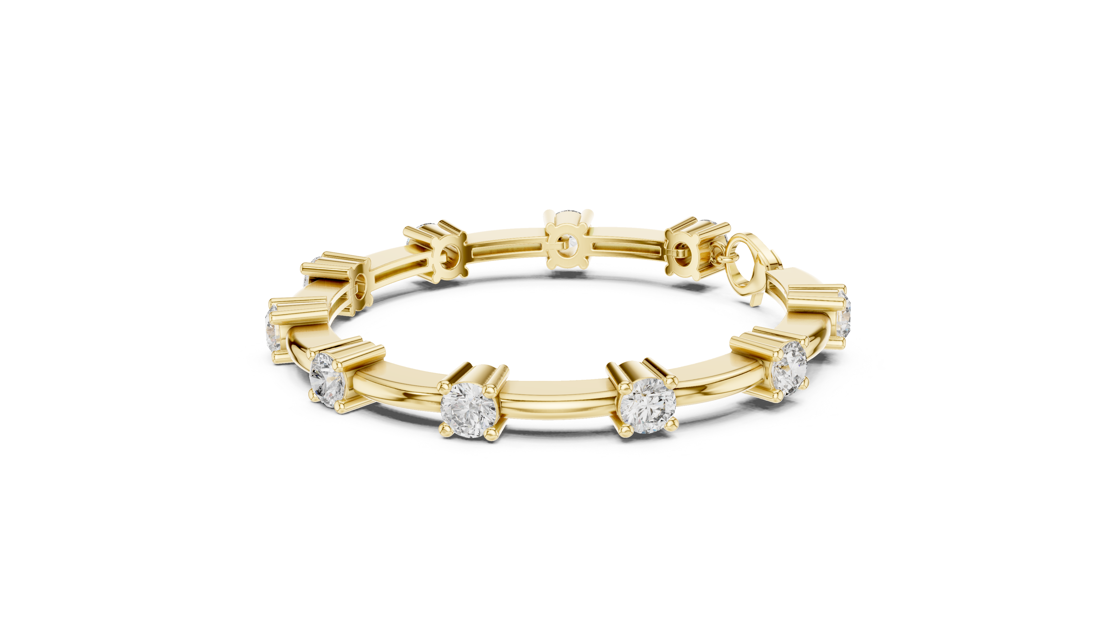 سوار سوليتير ماكسي in Yellow Gold - VYKA Diamonds