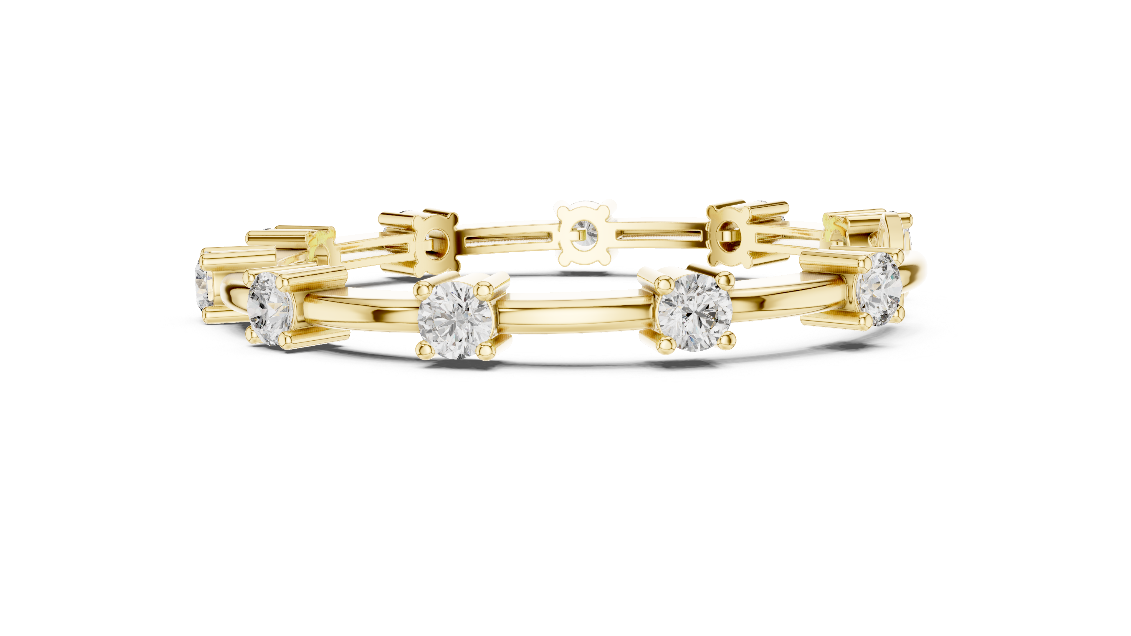 سوار سوليتير ماكسي in Yellow Gold - VYKA Diamonds