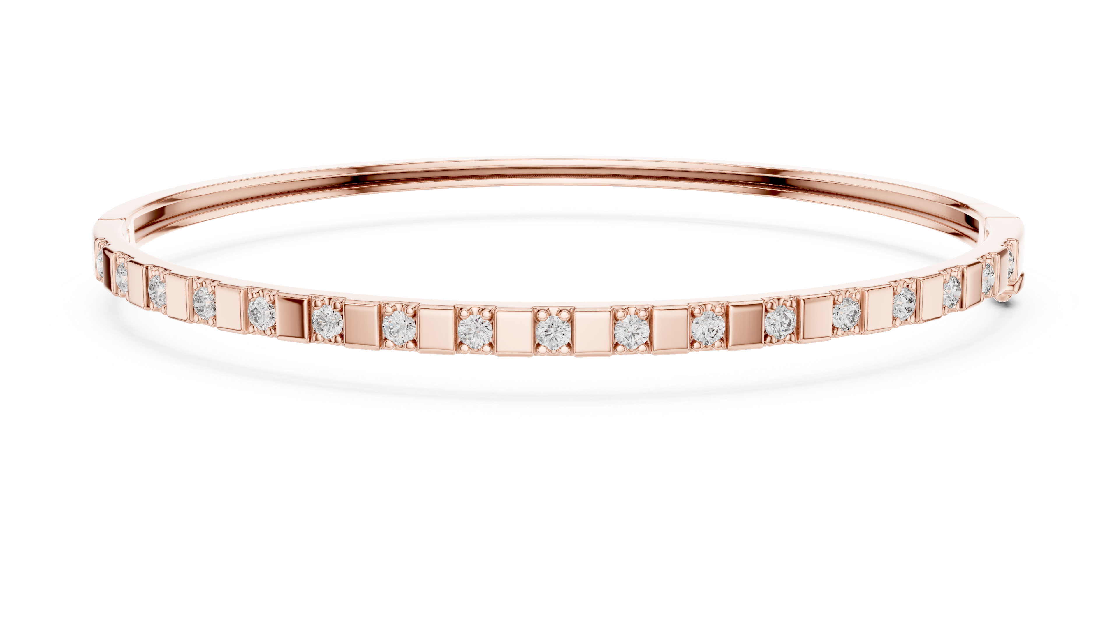 سوار ألماس مرصع بقِطع صغيرة in Rose Gold - VYKA Diamonds