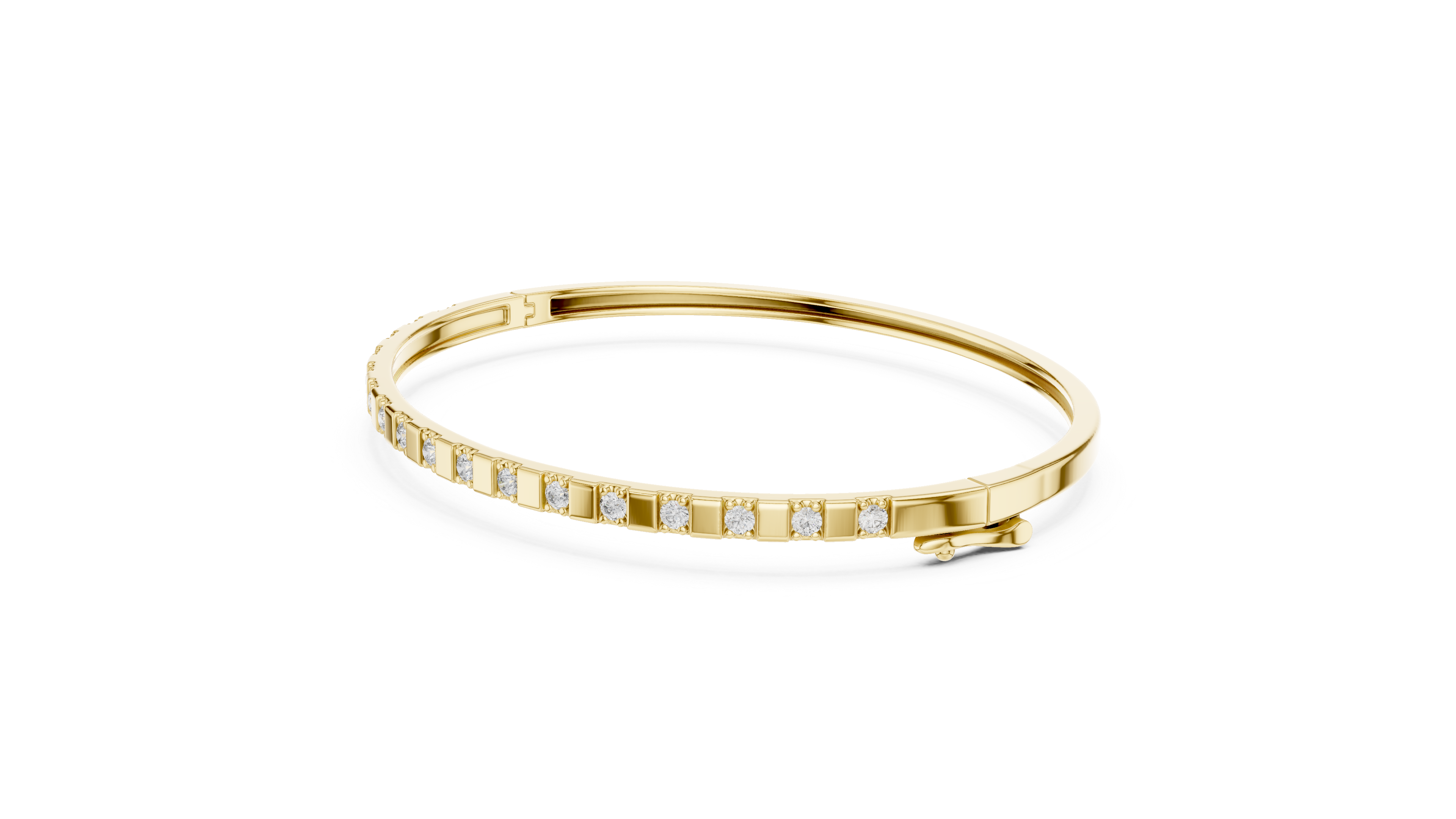 سوار ألماس مرصع بقِطع صغيرة in Yellow Gold - VYKA Diamonds