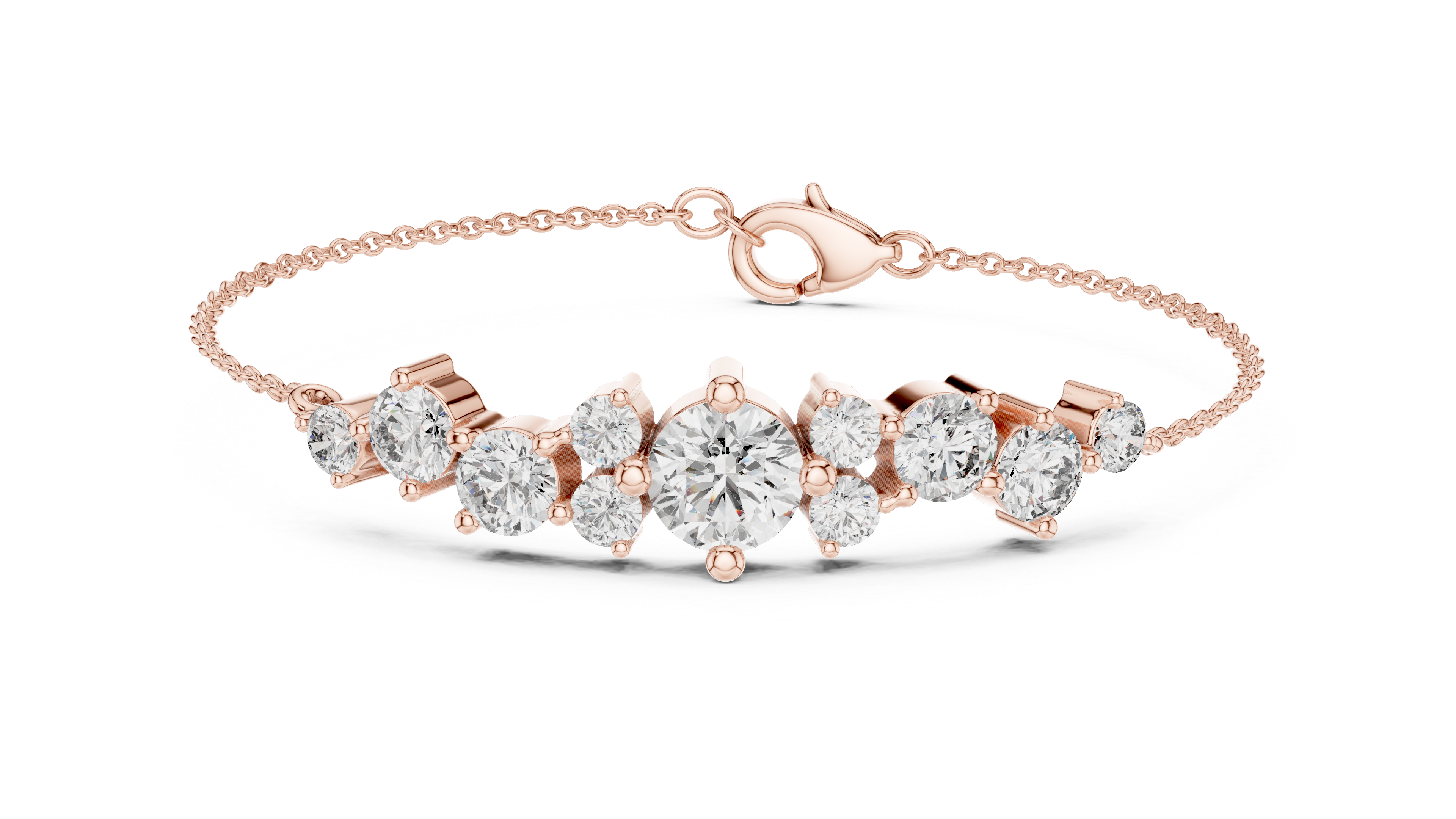 سوار كوليت دائري كبير in Rose Gold - VYKA Diamonds