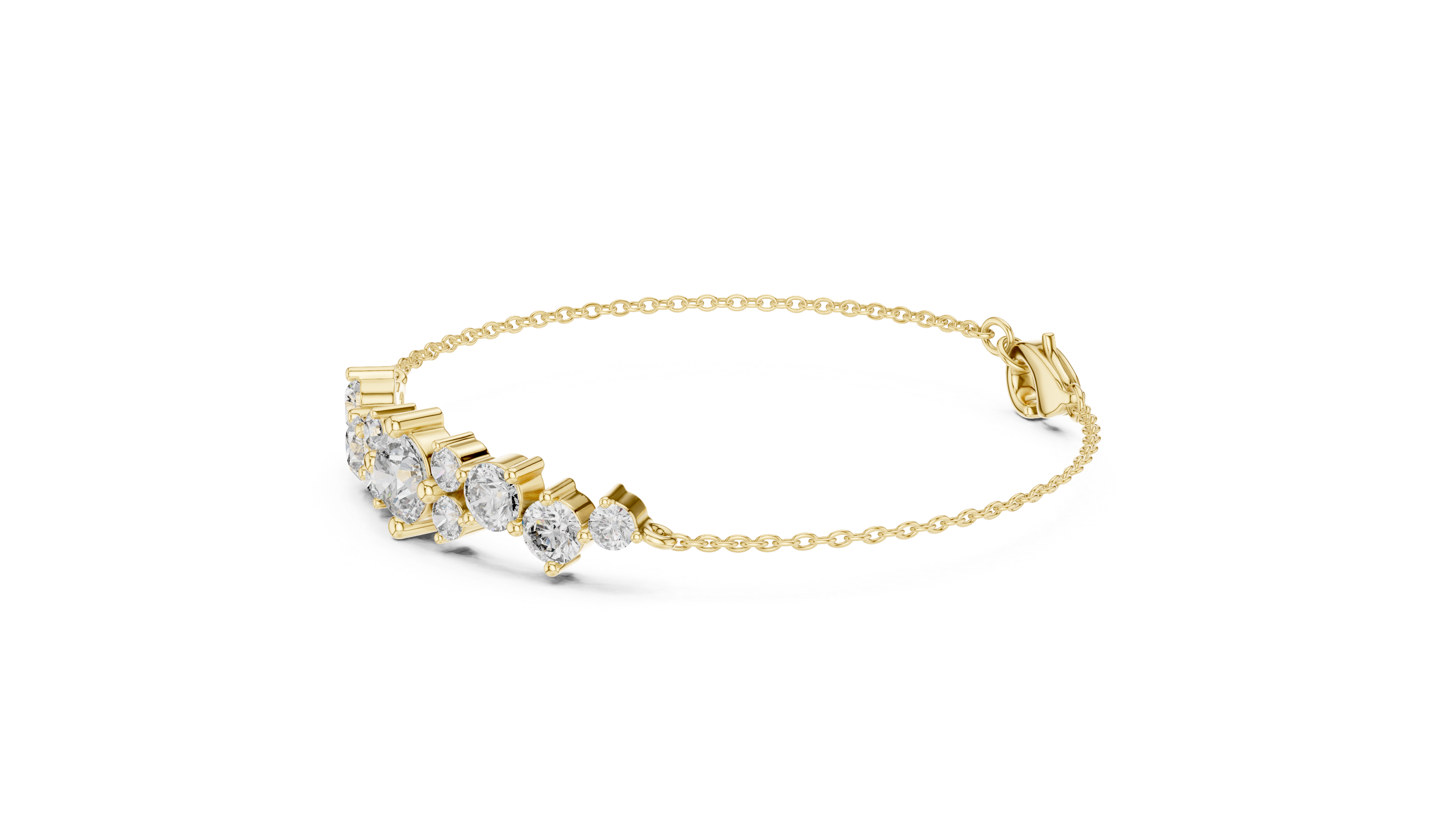 سوار كوليت دائري كبير in Yellow Gold - VYKA Diamonds