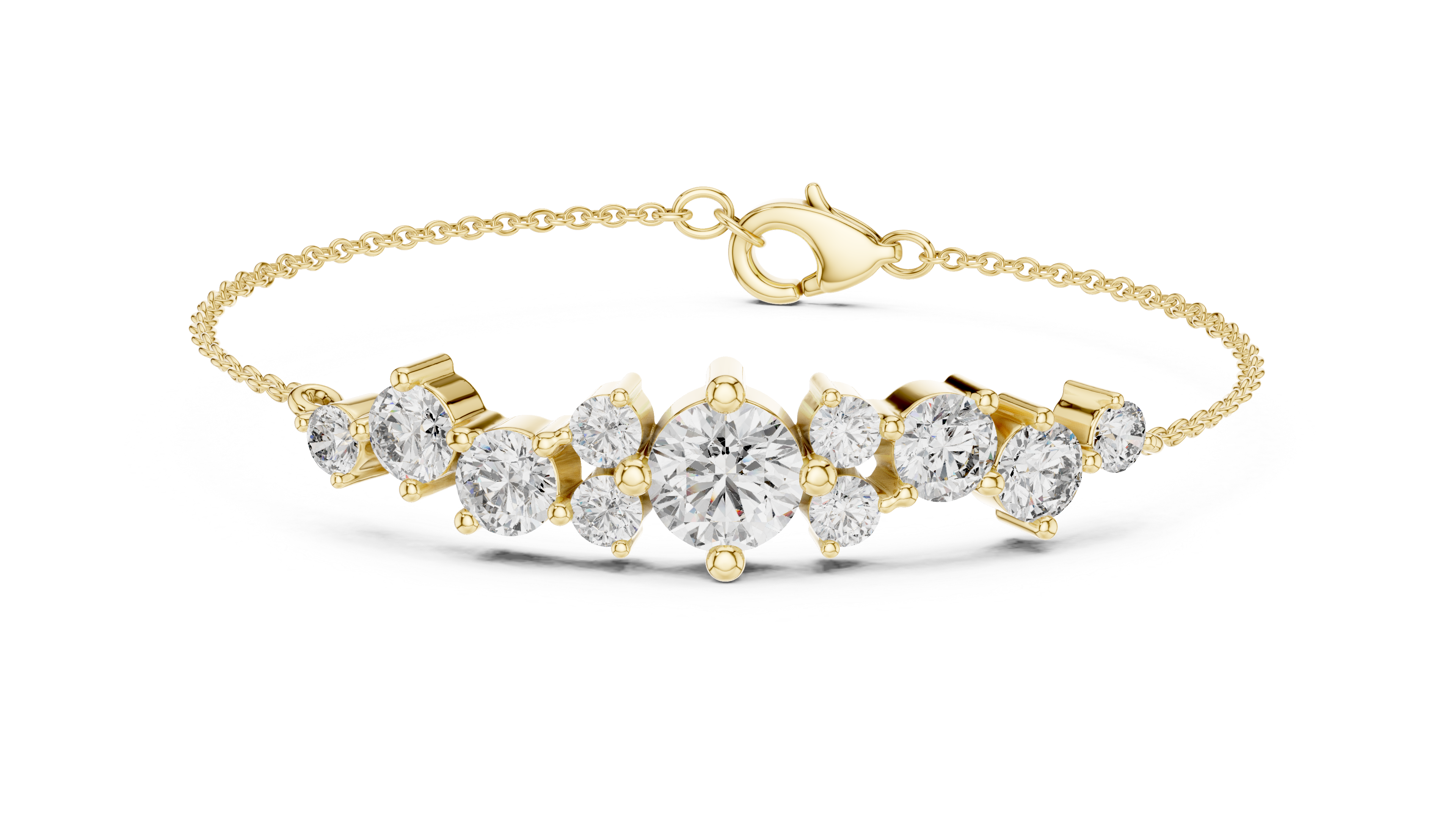سوار كوليت دائري كبير in Yellow Gold - VYKA Diamonds