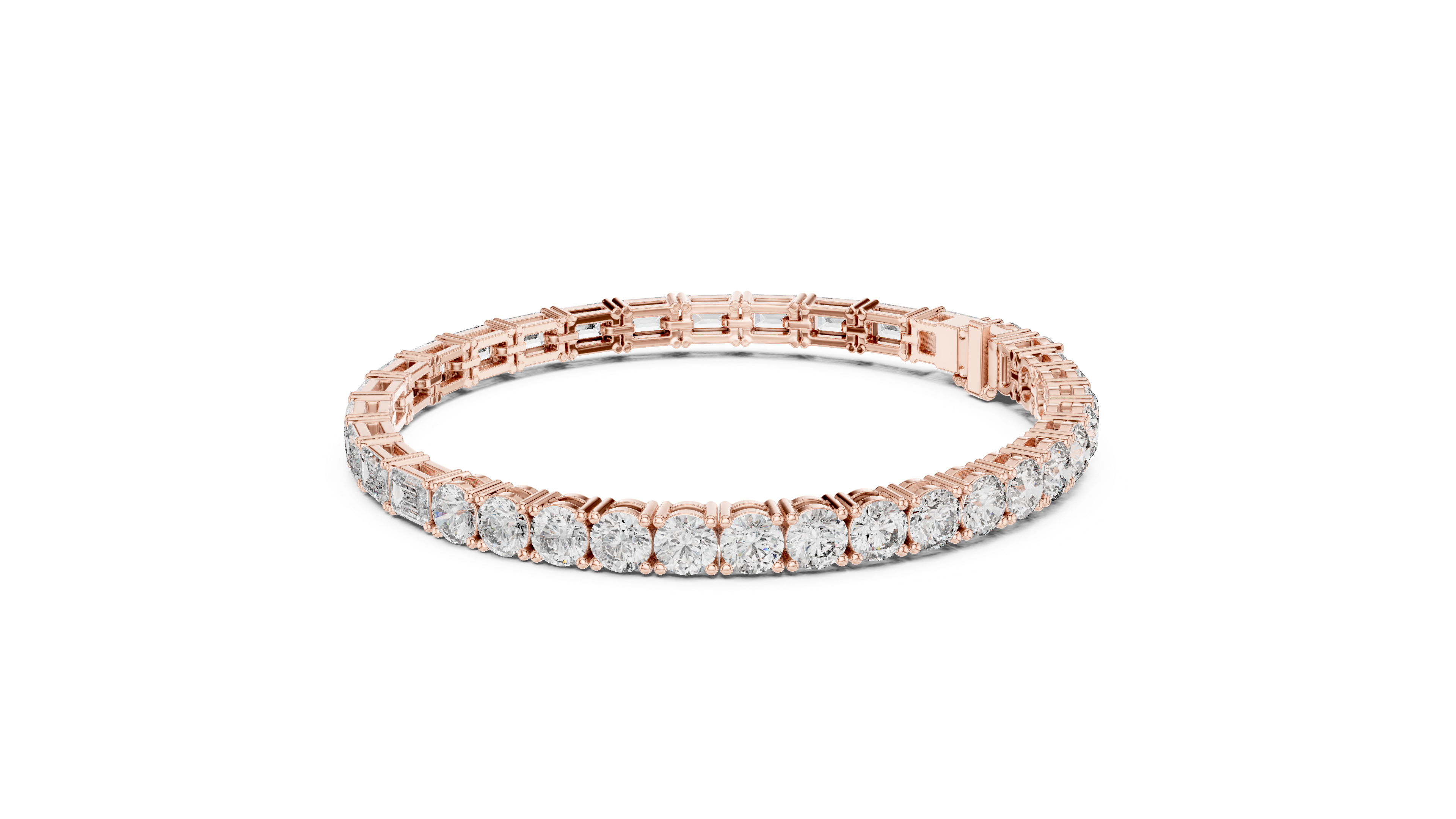 سوار من الزمرد بتصميم الكوليه in Rose Gold - VYKA Diamonds