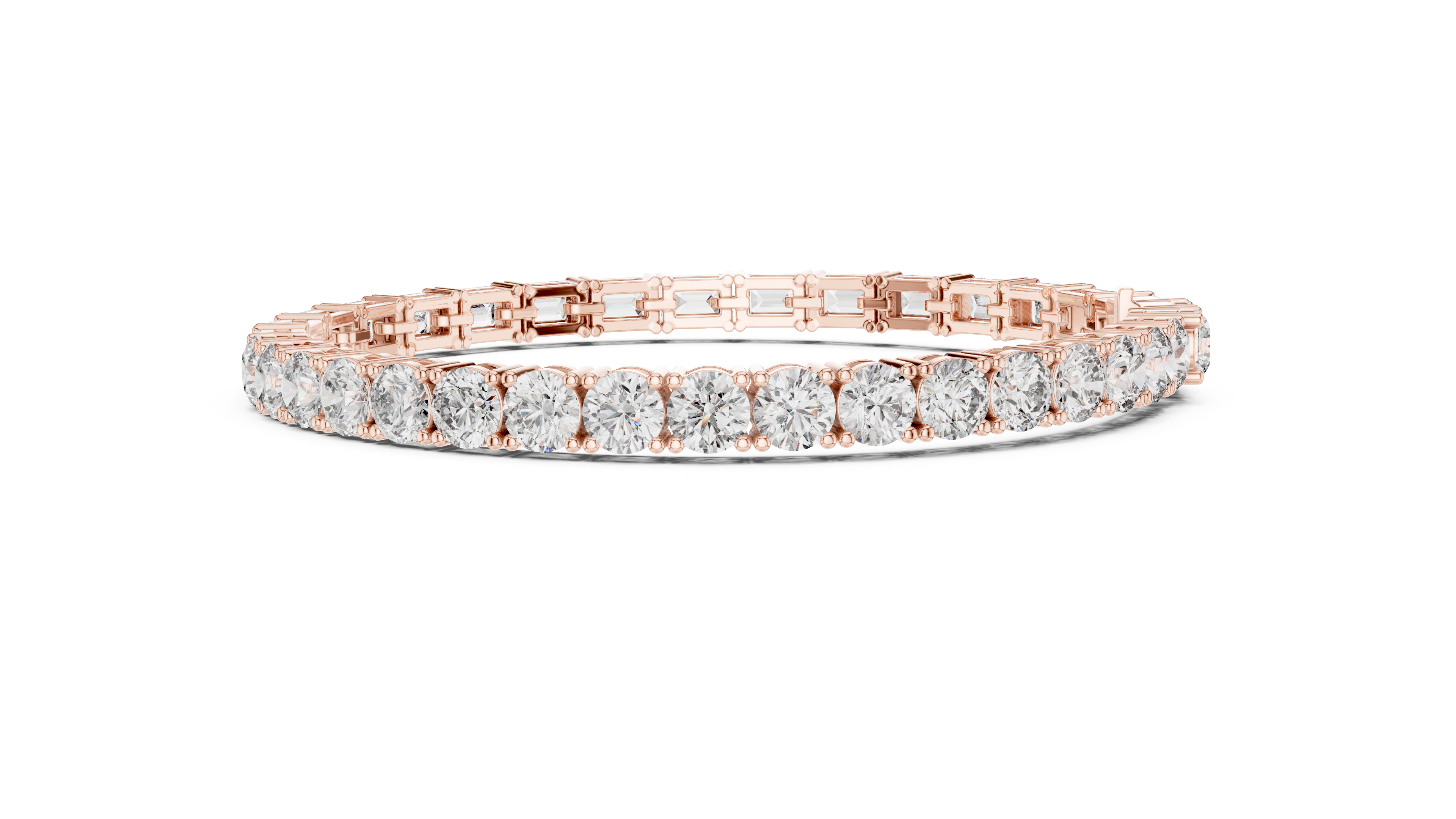 سوار من الزمرد بتصميم الكوليه in Rose Gold - VYKA Diamonds