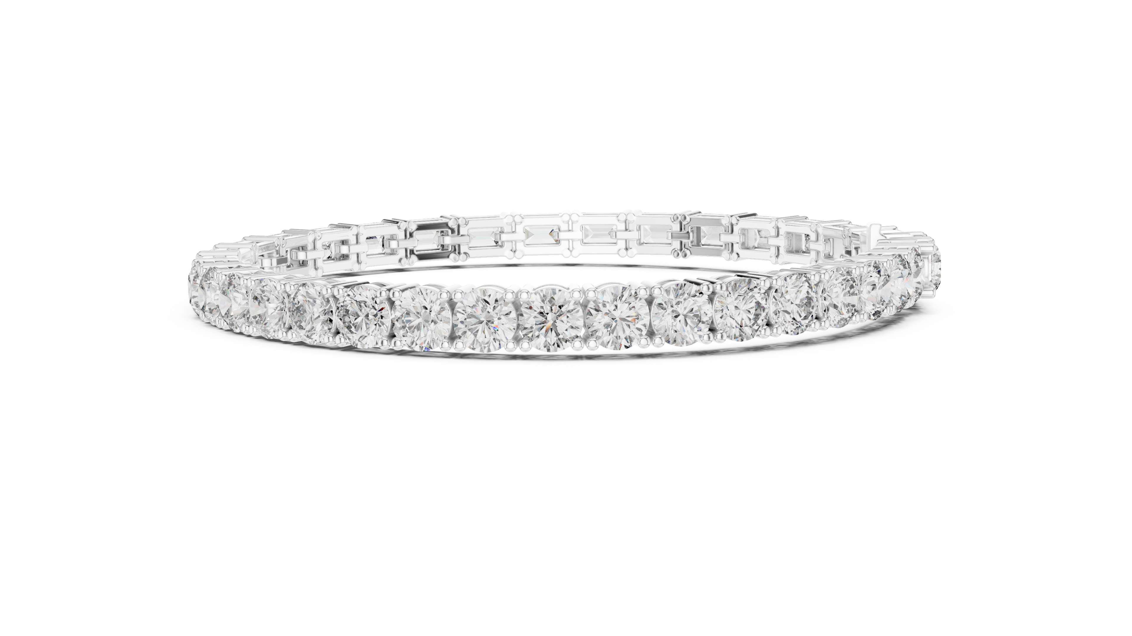 سوار من الزمرد بتصميم الكوليه in White Gold - VYKA Diamonds