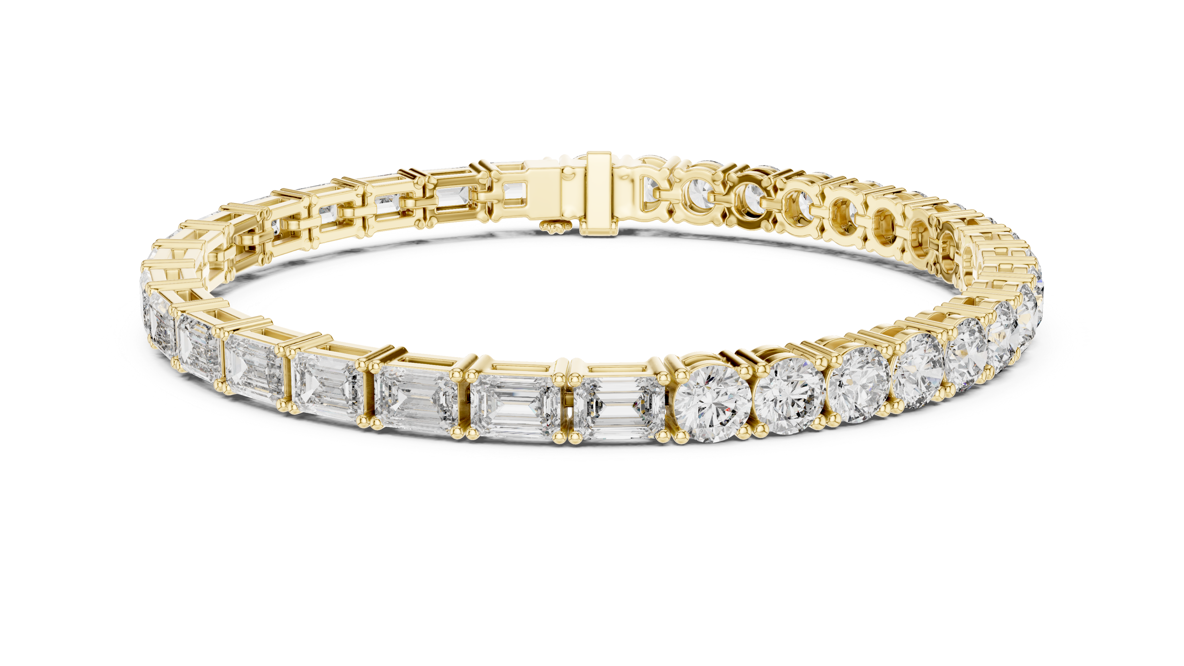 سوار من الزمرد بتصميم الكوليه in Yellow Gold - VYKA Diamonds
