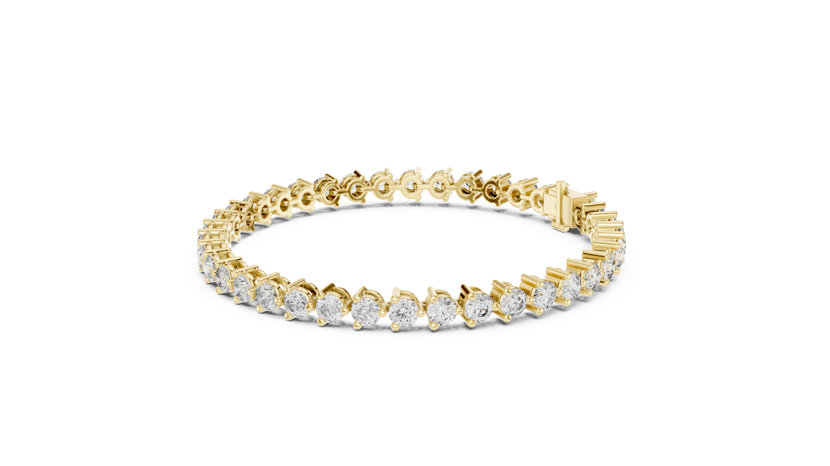 Round Collet Diamond Bracelet