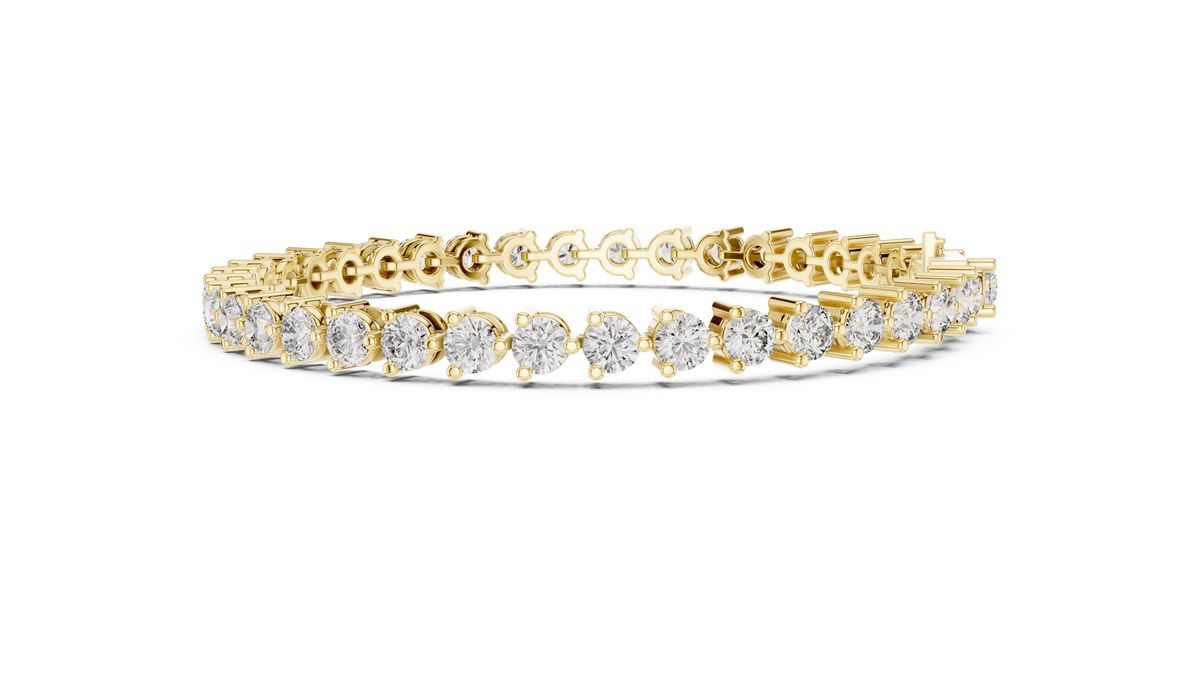 Round Collet Diamond Bracelet