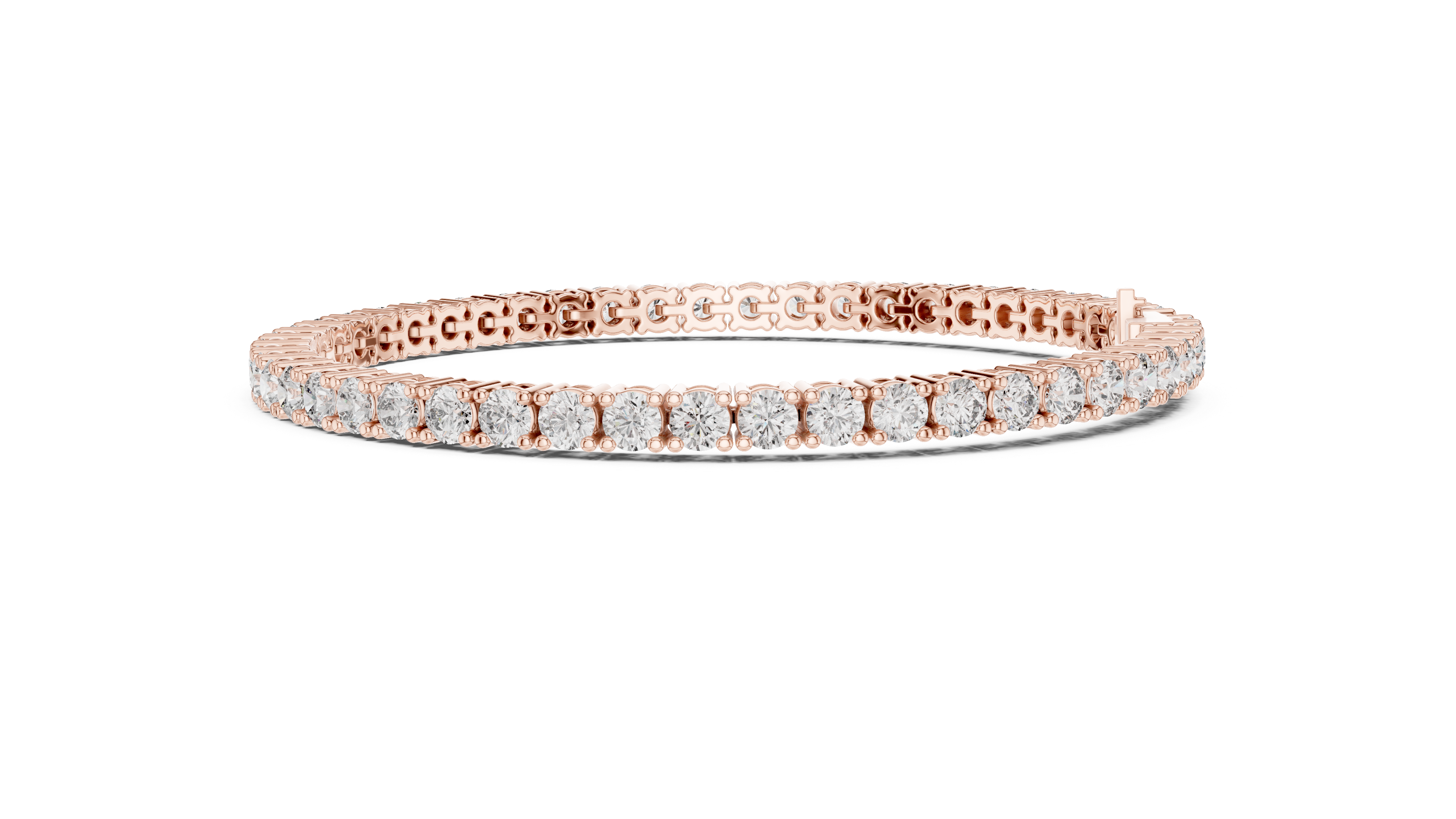 سوار إترنيتي دائري بقاعدة ماسية in Rose Gold - VYKA Diamonds