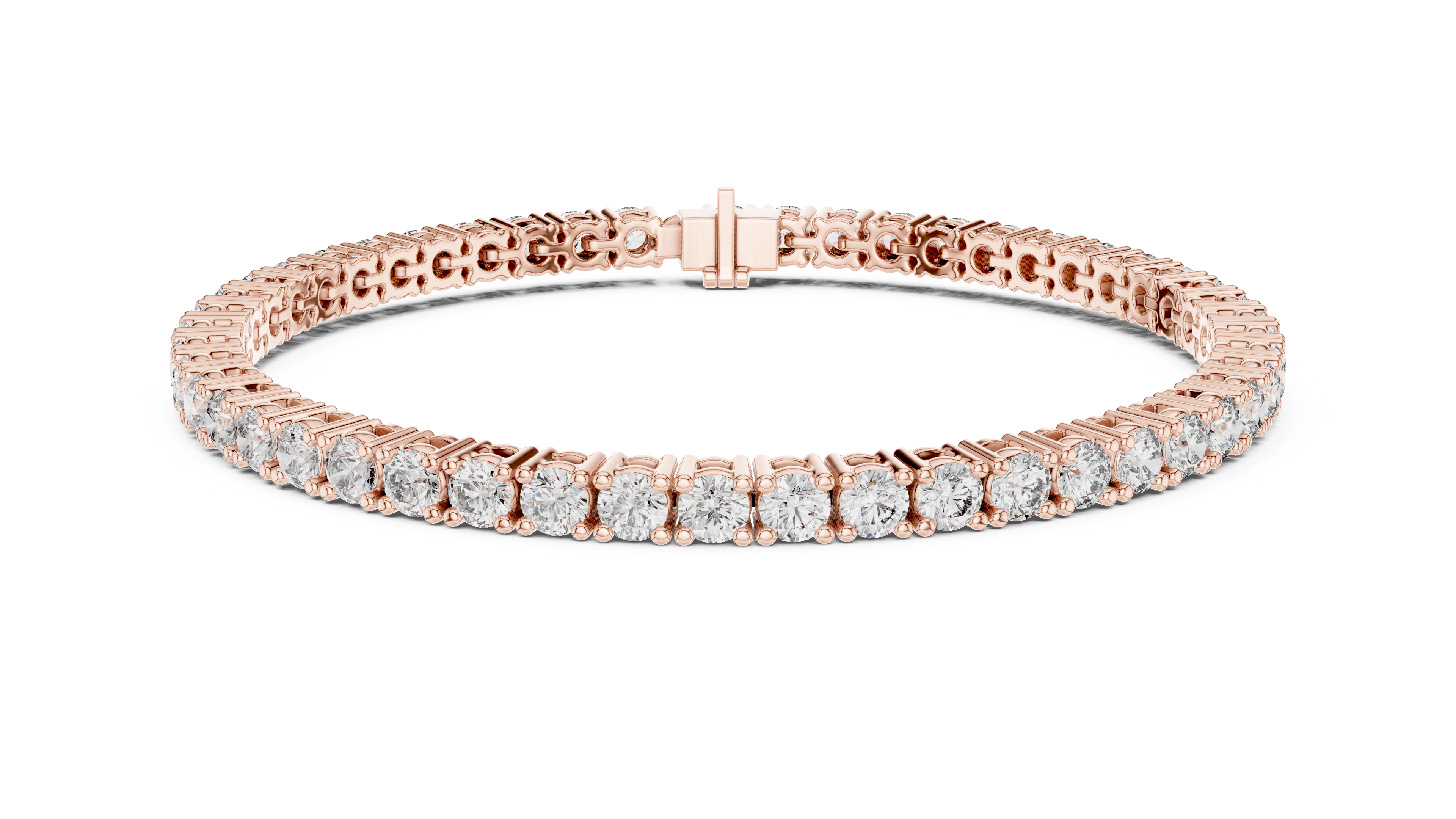 سوار إترنيتي دائري بقاعدة ماسية in Rose Gold - VYKA Diamonds