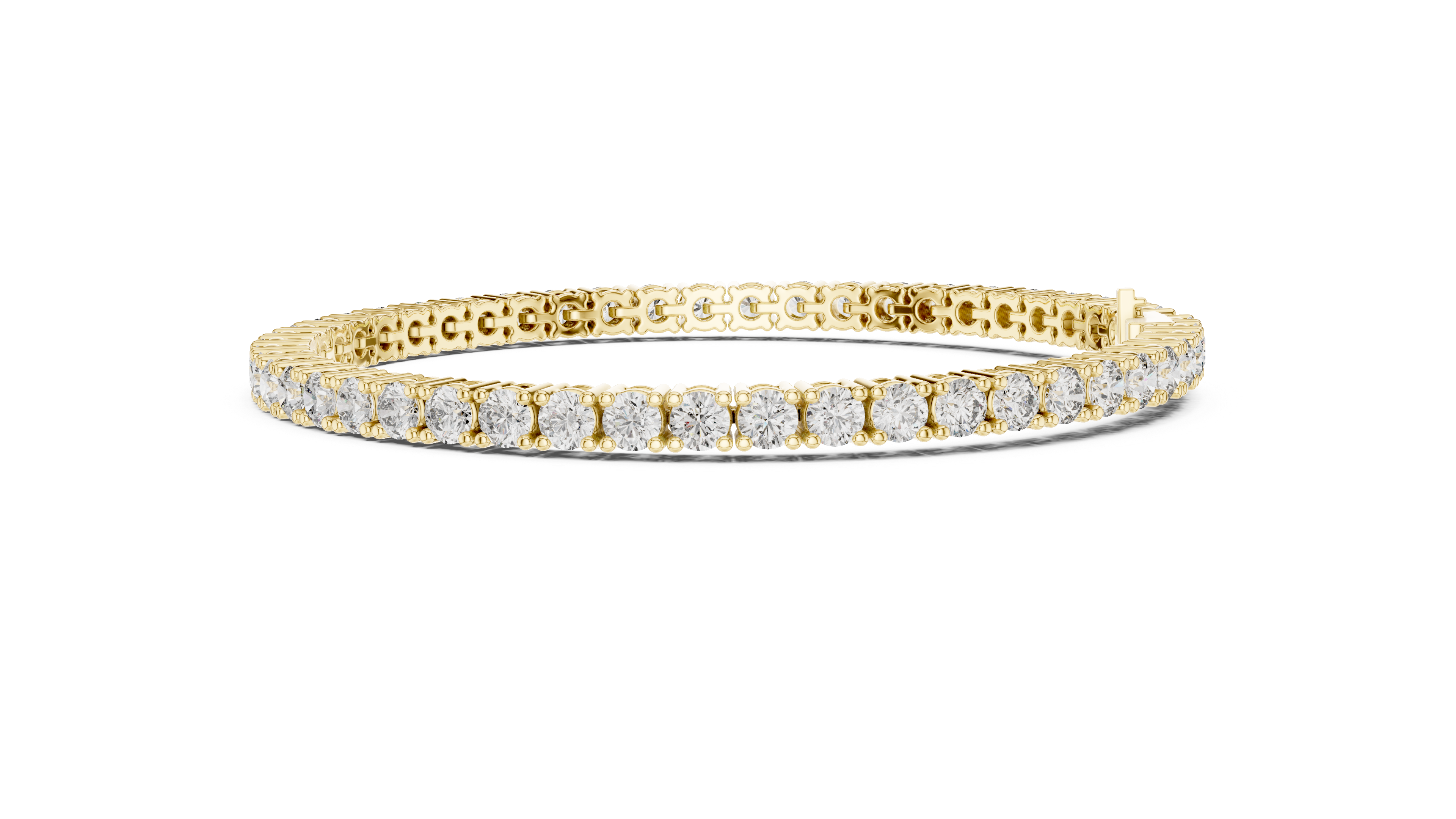 سوار إترنيتي دائري بقاعدة ماسية in Yellow Gold - VYKA Diamonds