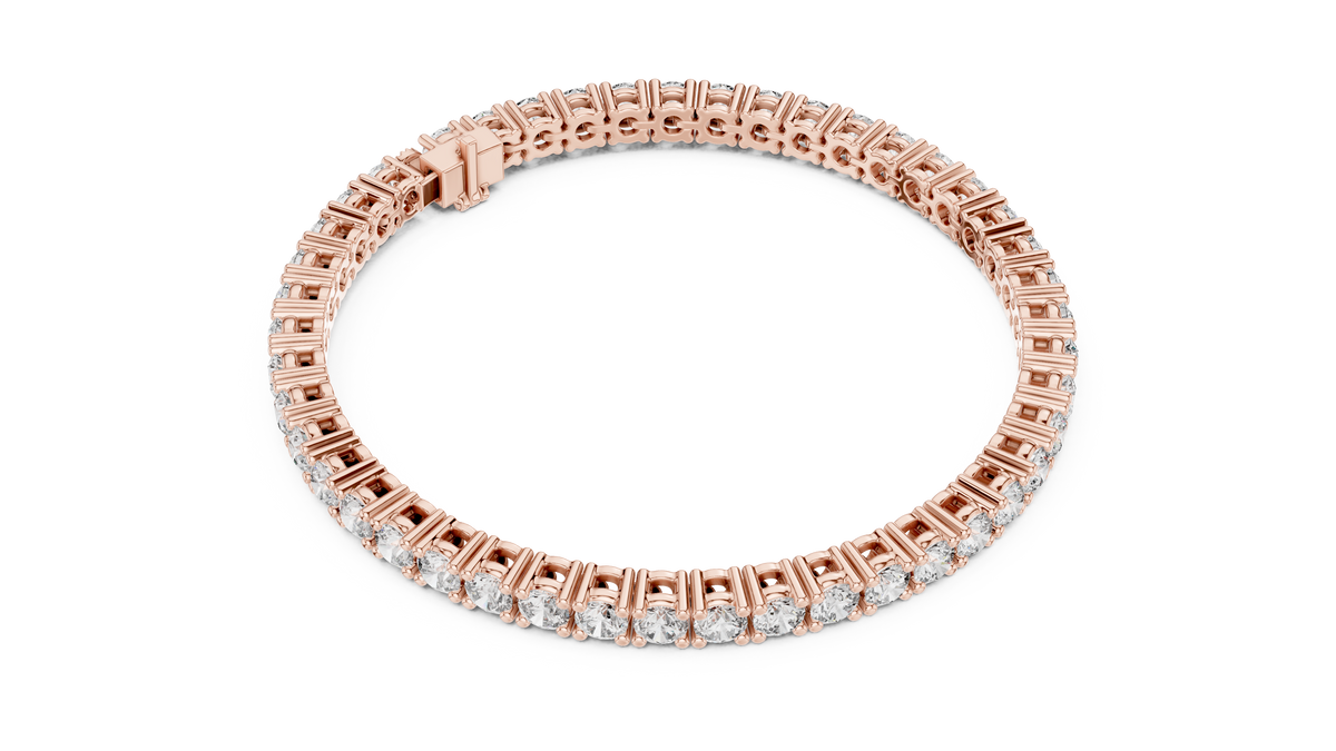 Channel Collet Diamond Bracelet