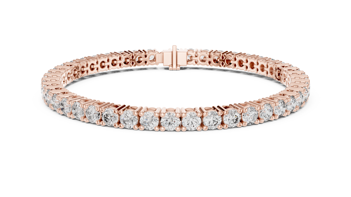 Channel Collet Diamond Bracelet