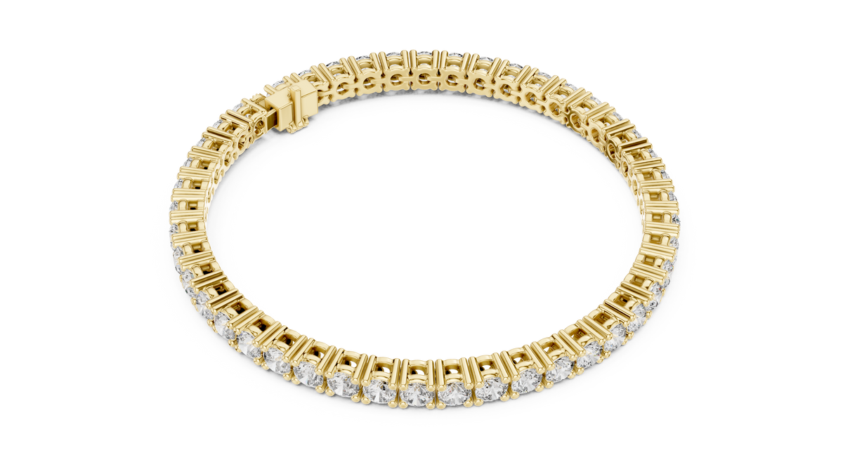 Channel Collet Diamond Bracelet