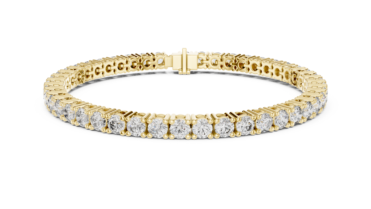 Channel Collet Diamond Bracelet