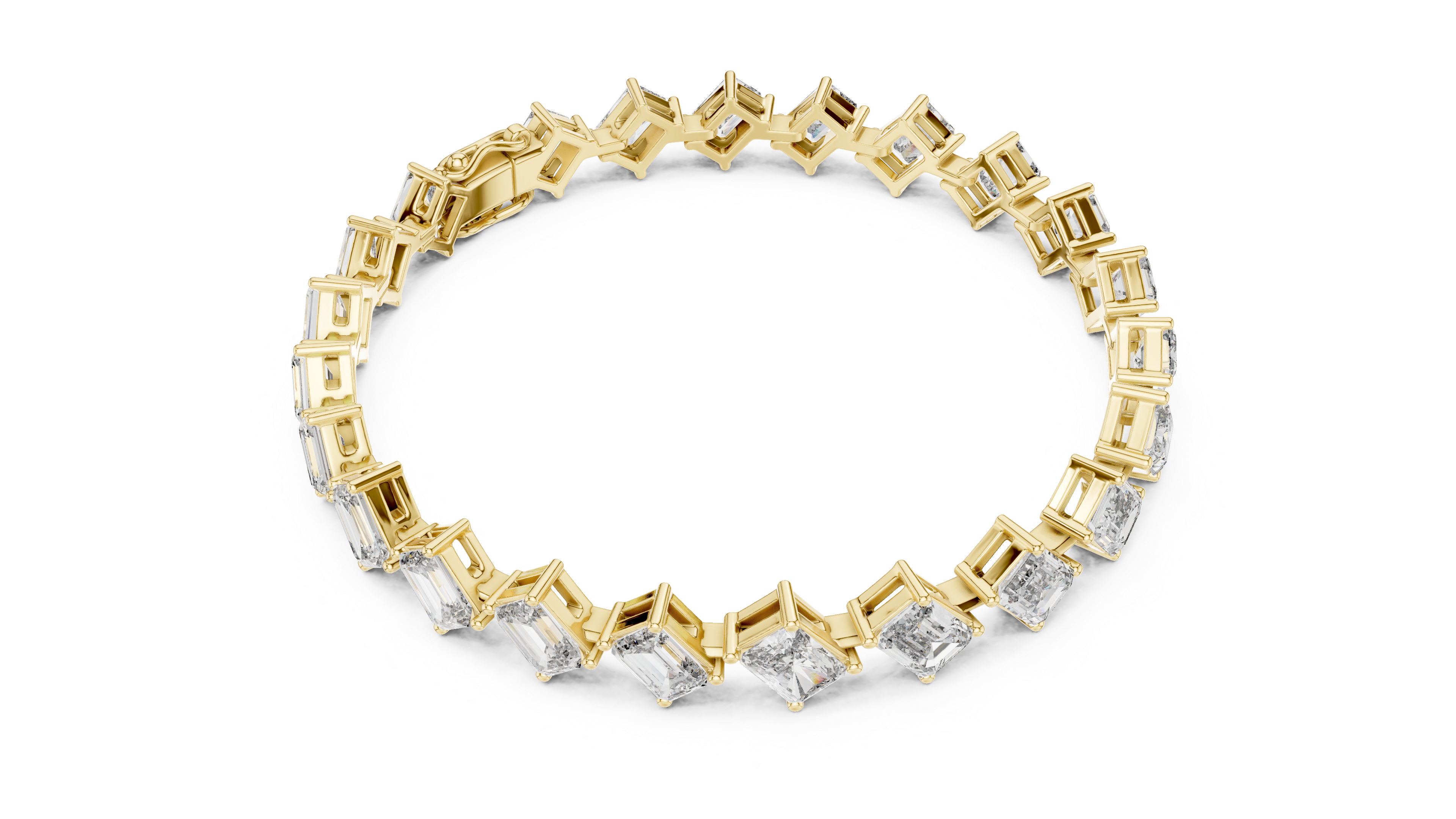 سوار سوليتير الزمرد in Yellow Gold - VYKA Diamonds