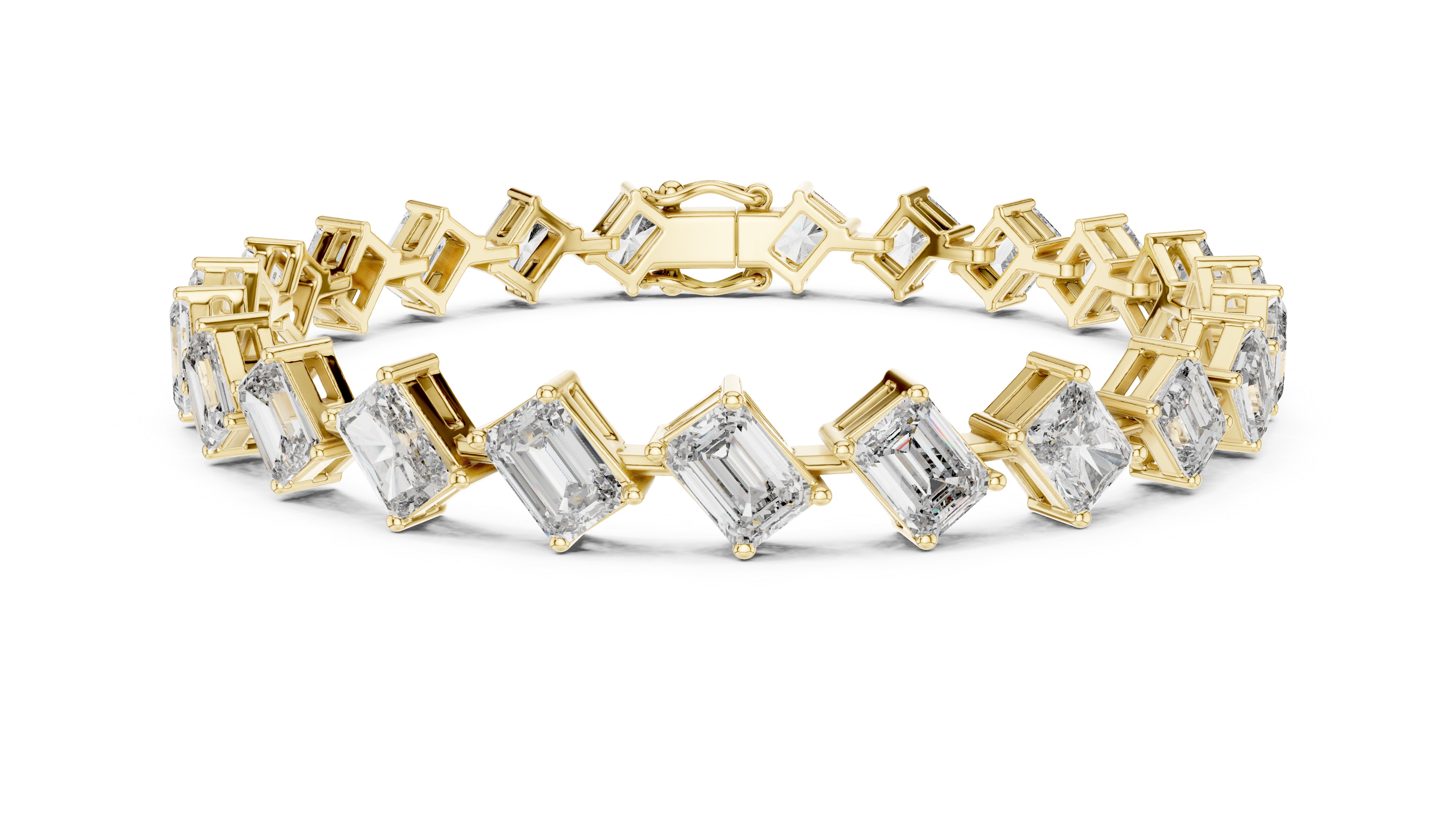 سوار سوليتير الزمرد in Yellow Gold - VYKA Diamonds