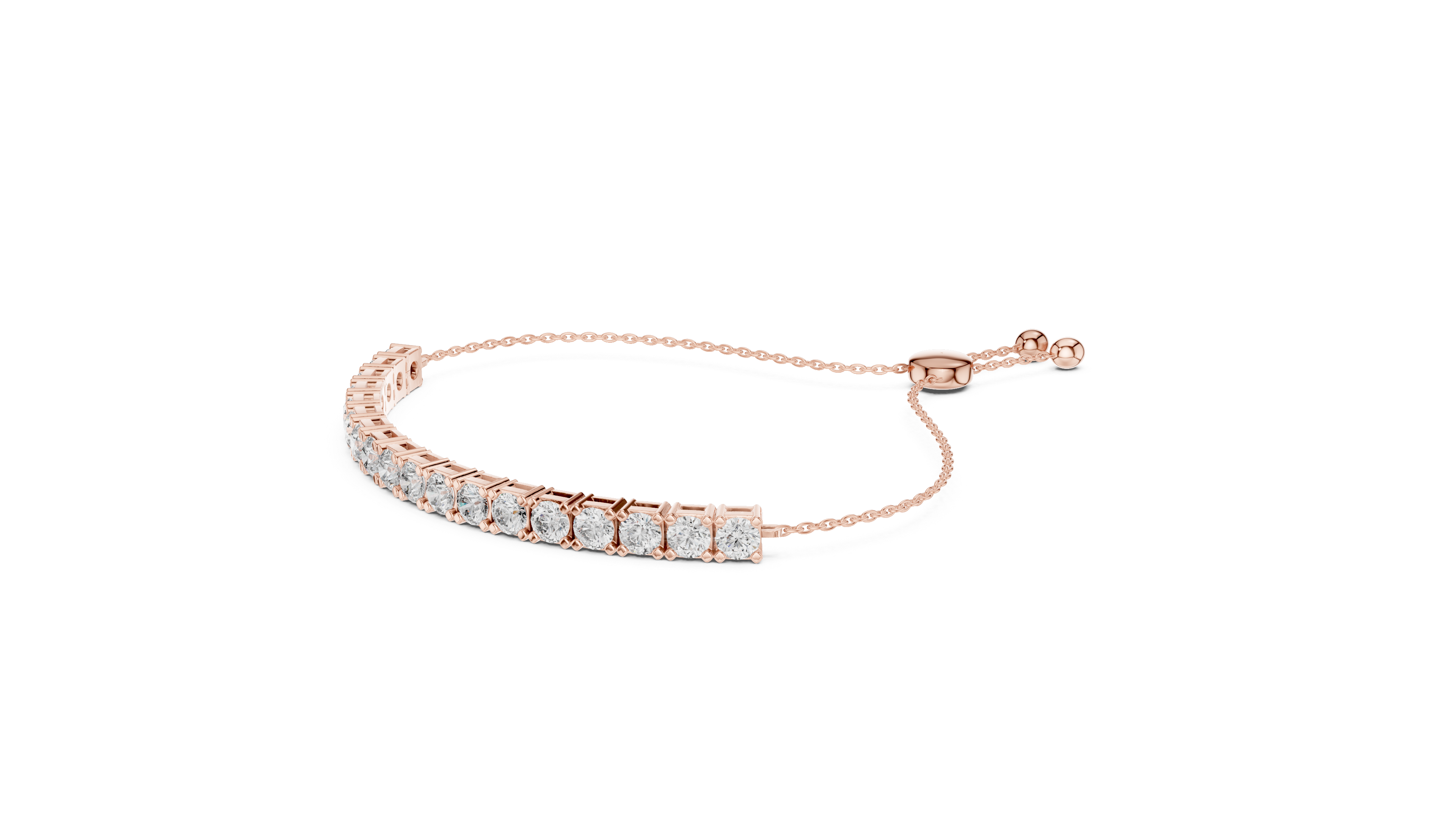 سوار كوليت ستيشن in Rose Gold - VYKA Diamonds