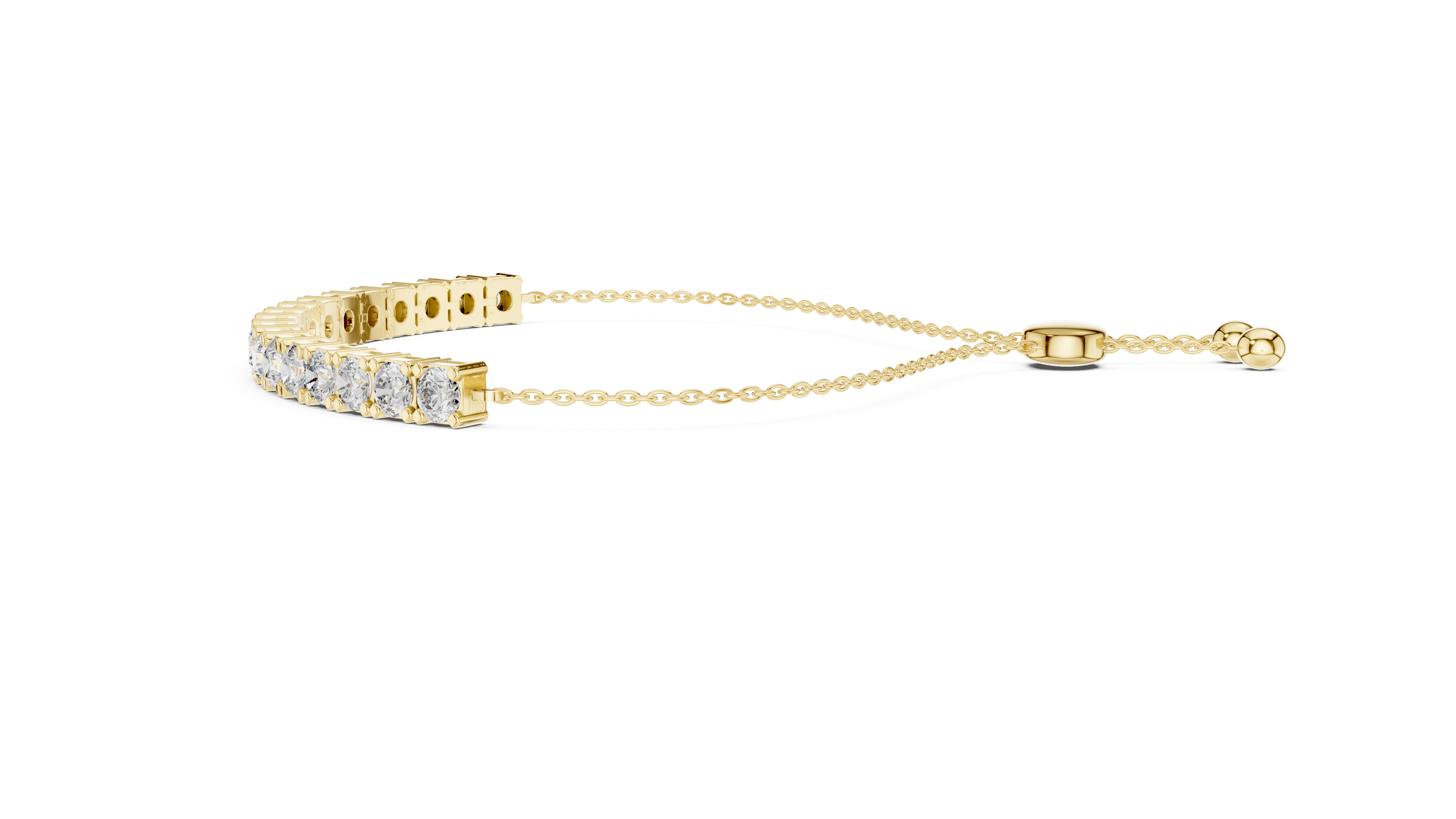 سوار كوليت ستيشن in Yellow Gold - VYKA Diamonds