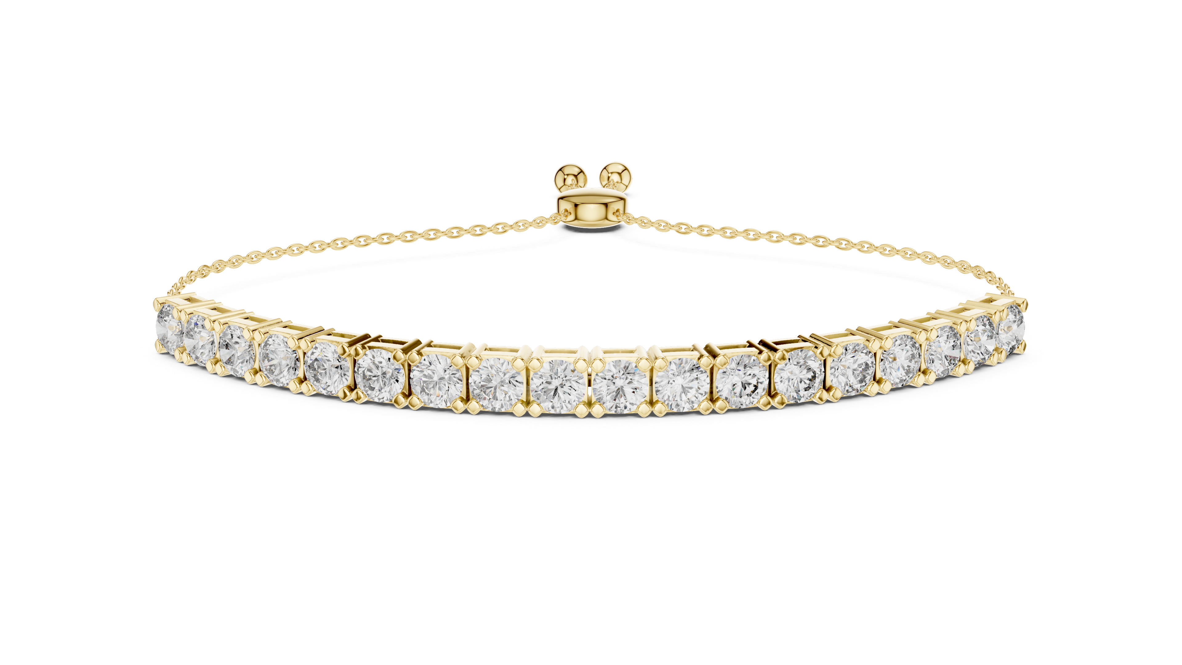 سوار كوليت ستيشن in Yellow Gold - VYKA Diamonds