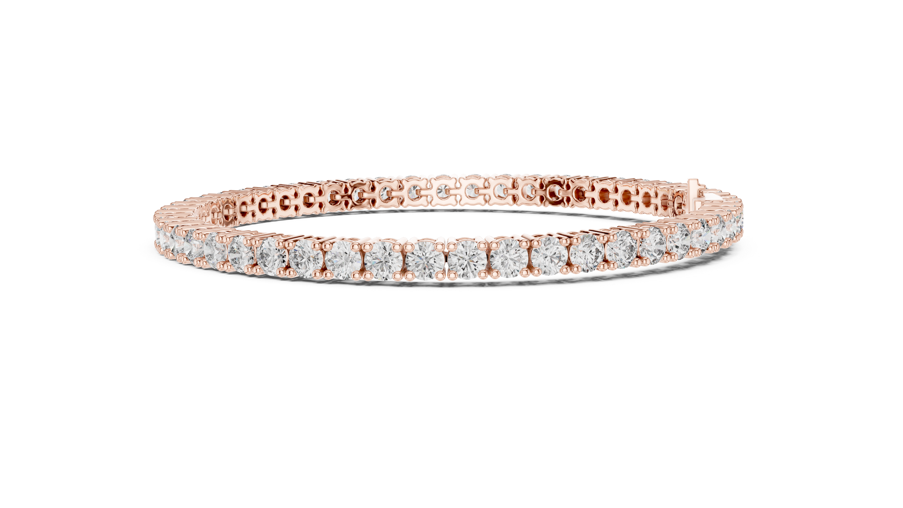 سوار بانجل مرصع بالألماس صغير الكوليت in Rose Gold - VYKA Diamonds