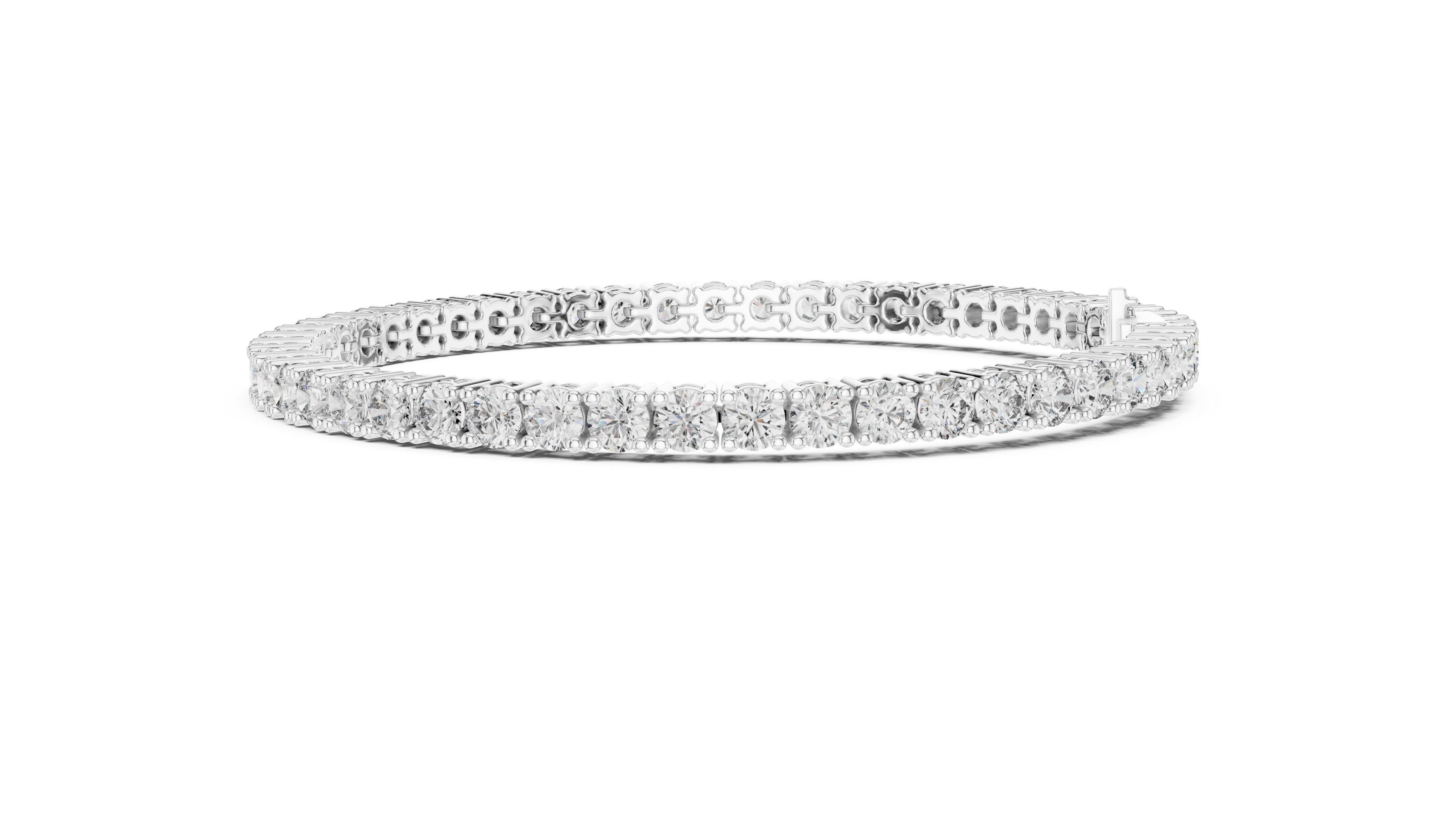 سوار بانجل مرصع بالألماس صغير الكوليت in White Gold - VYKA Diamonds