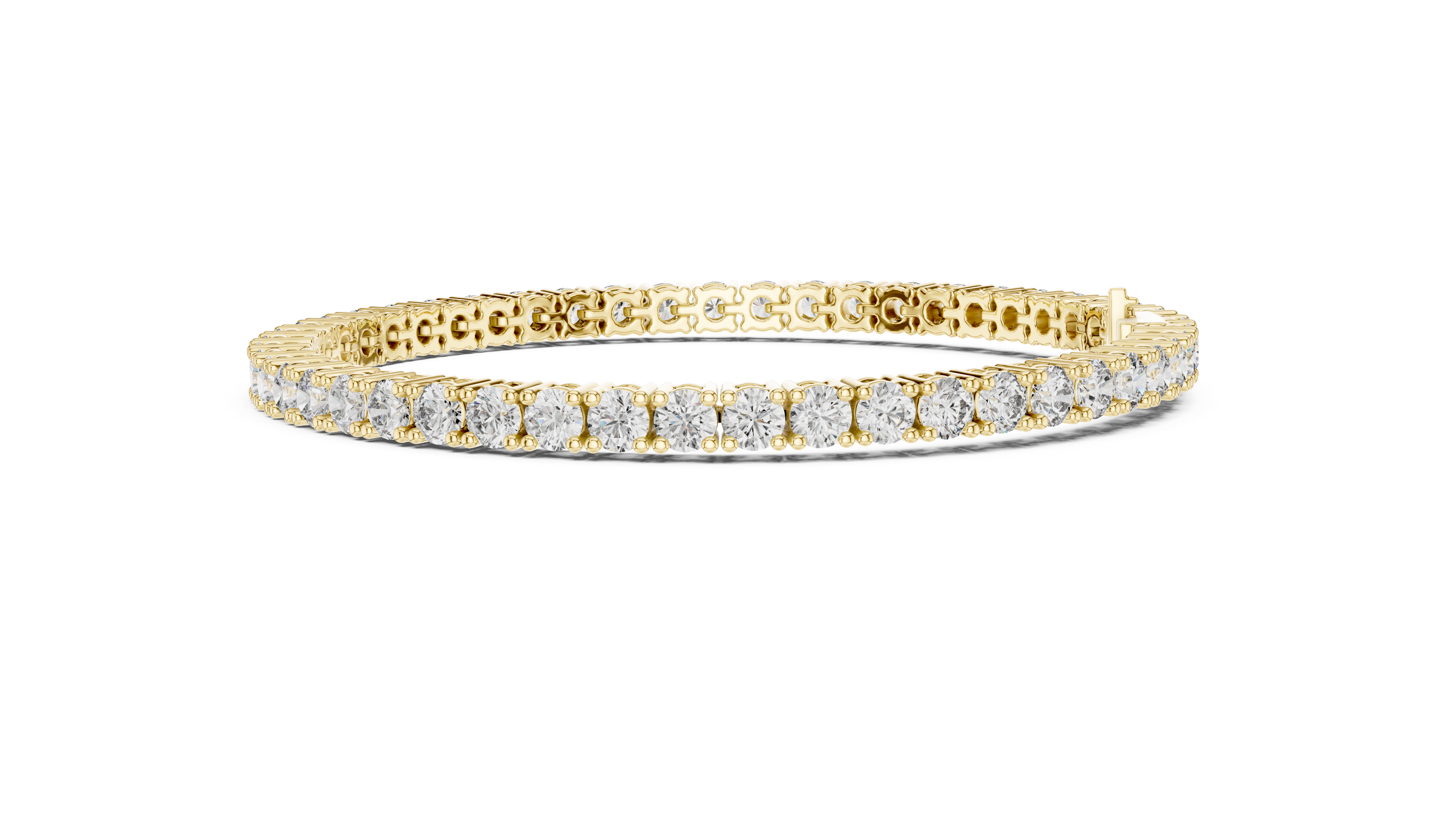 سوار بانجل مرصع بالألماس صغير الكوليت in Yellow Gold - VYKA Diamonds