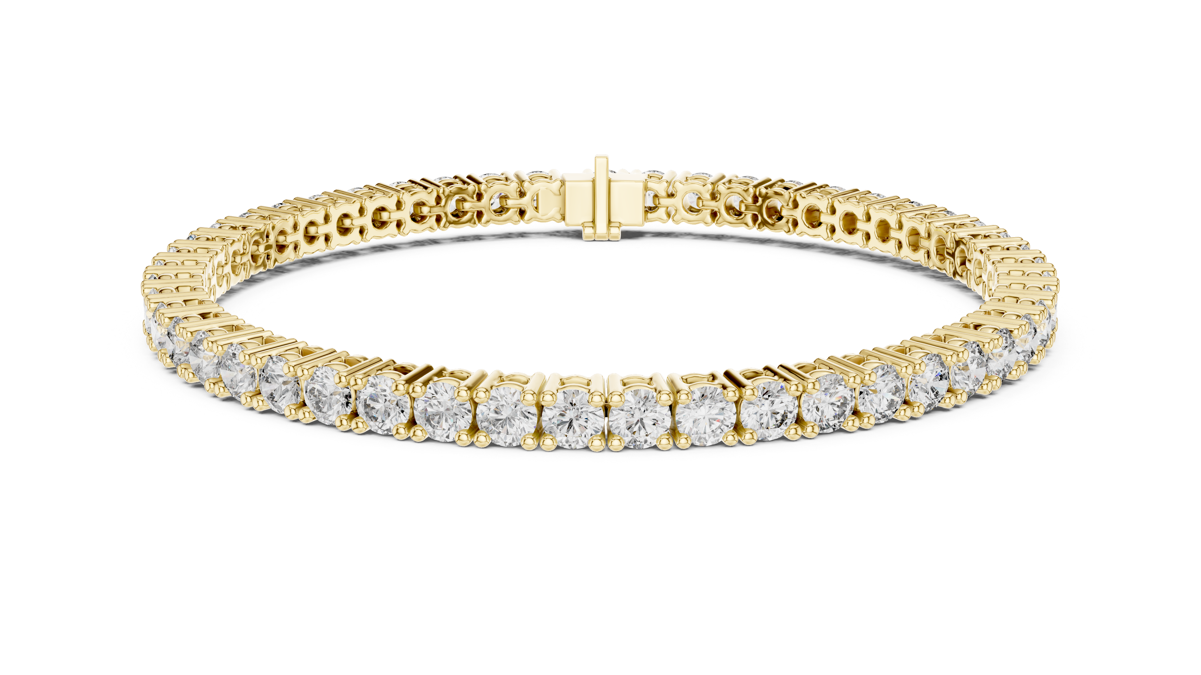 سوار بانجل مرصع بالألماس صغير الكوليت in Yellow Gold - VYKA Diamonds