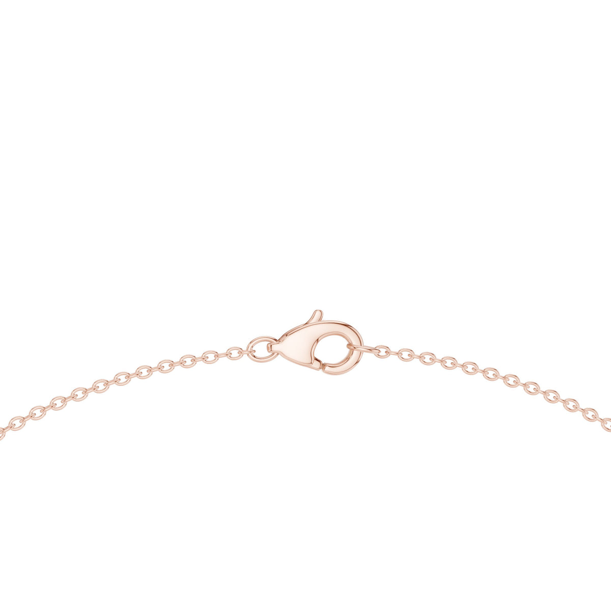Graduated Oval and Round Diamond Half-Tennis Necklace
