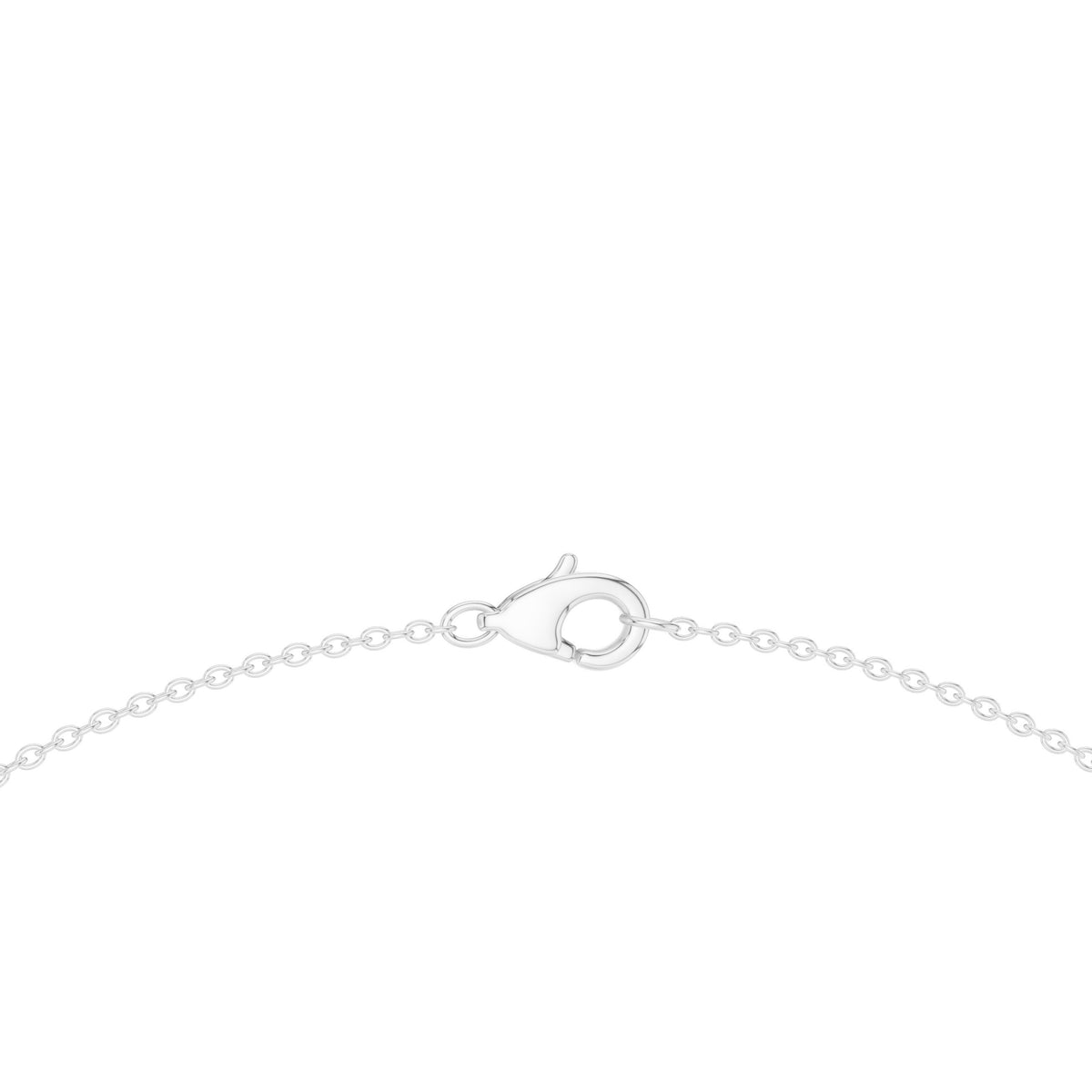 عقد نصف تنس بألماس بيضاوي ومستدير متدرّج in White Gold - VYKA Diamonds