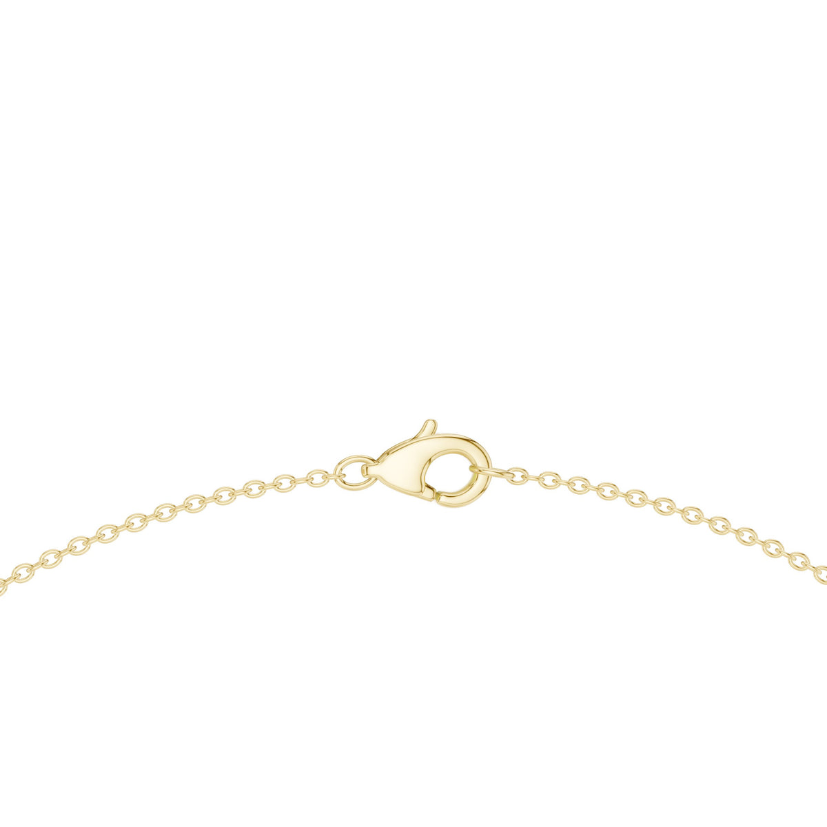 Graduated Oval and Round Diamond Half-Tennis Necklace