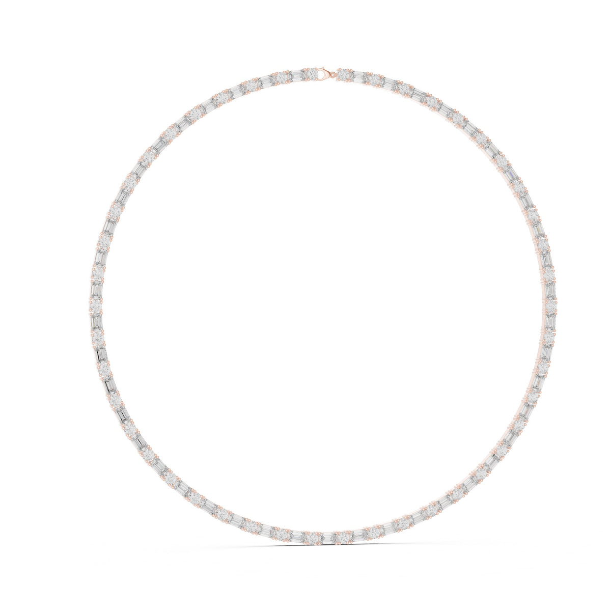 East-West Marquise Pave Collar Necklace
