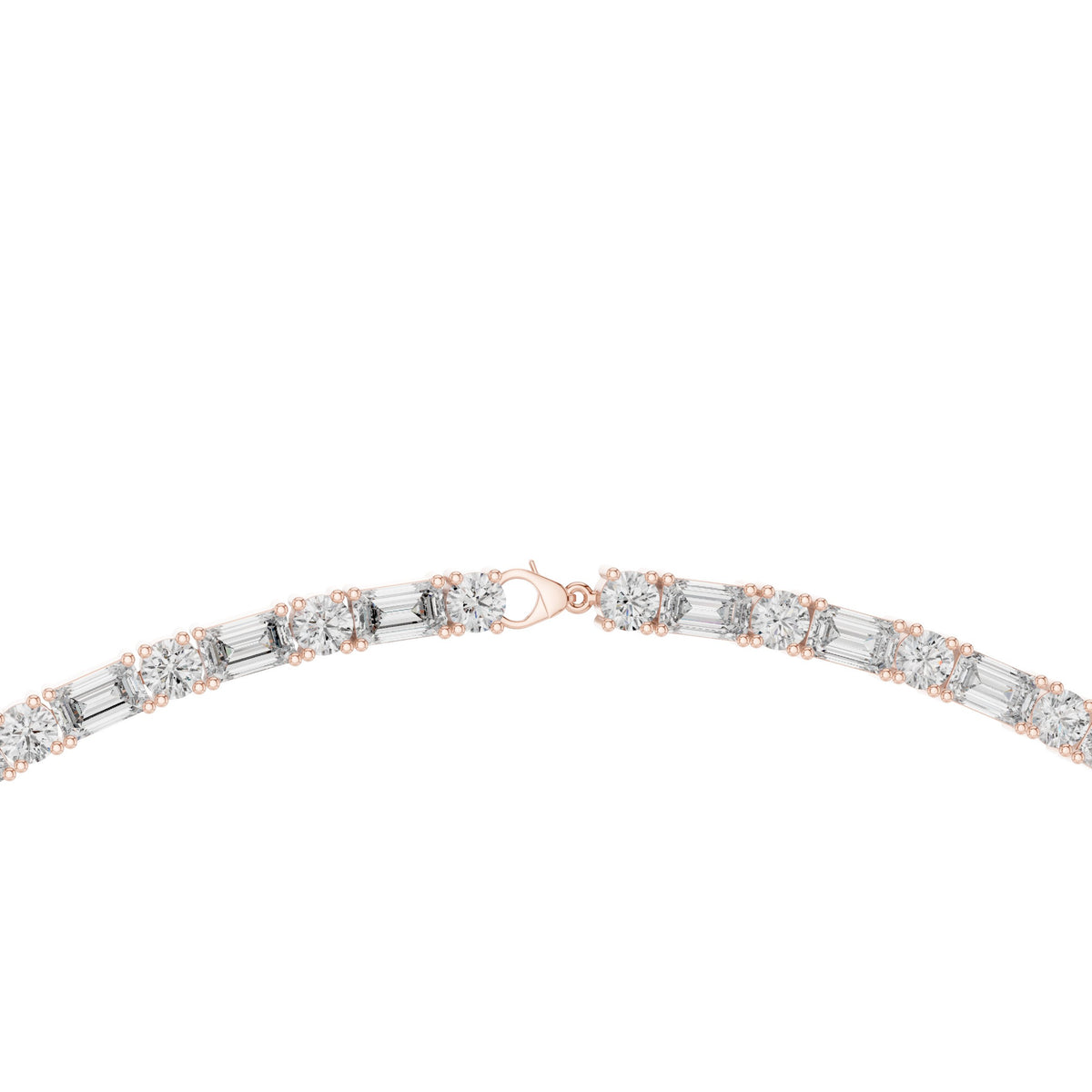 East-West Marquise Pave Collar Necklace