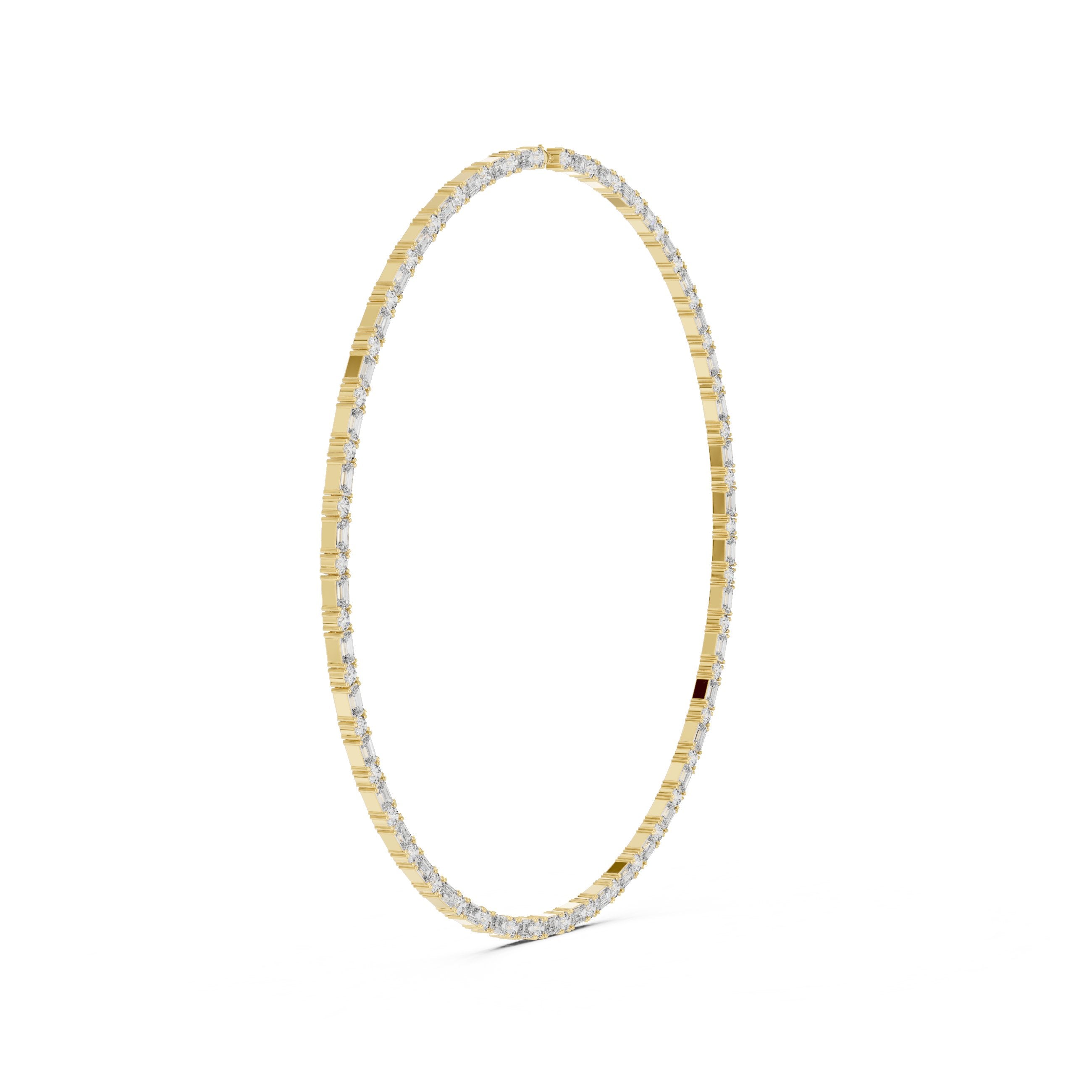 East-West Marquise Pave Collar Necklace in Yellow Gold - VYKA Diamonds