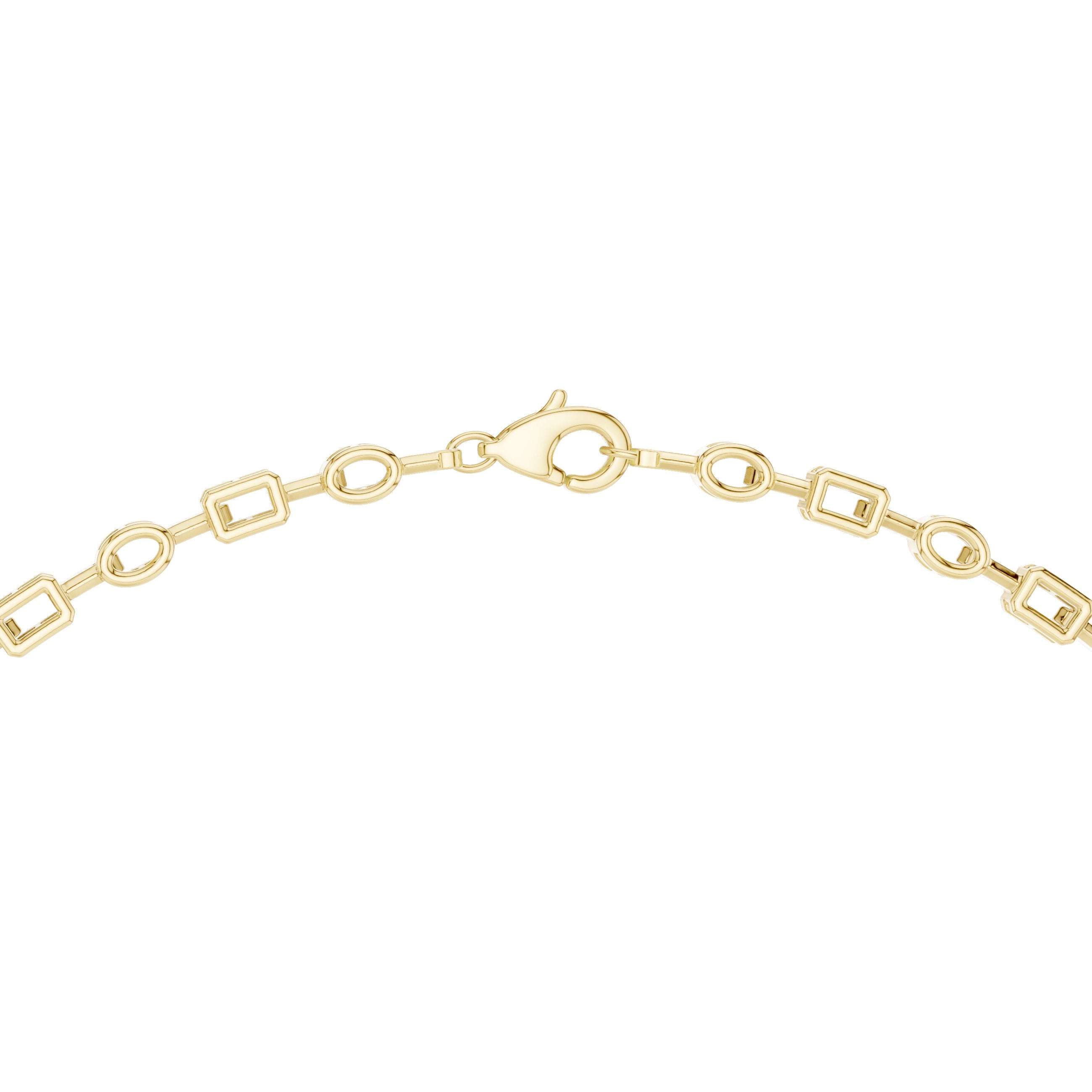 Mixed Fancy-Cut Emerald Halo Y-Drop Necklace in Yellow Gold - VYKA Diamonds