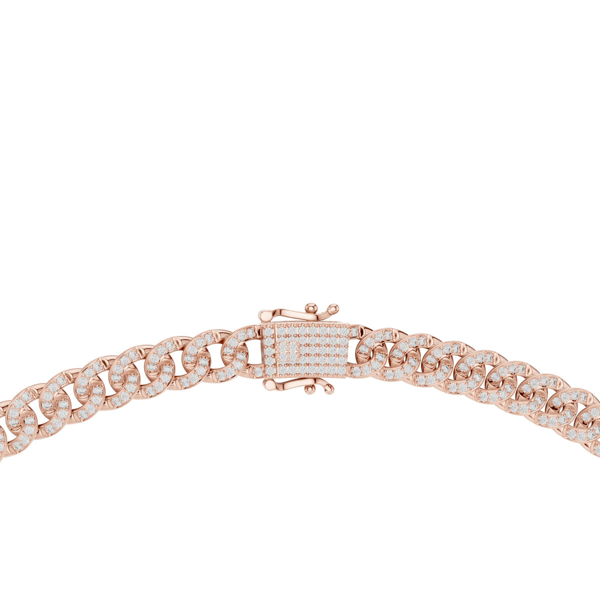 Pave Cuban Link Diamond Necklace