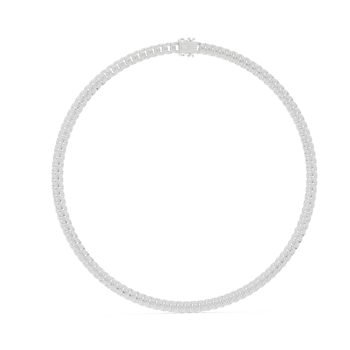 عقد كوبي بألماس باڤيه in White Gold - VYKA Diamonds