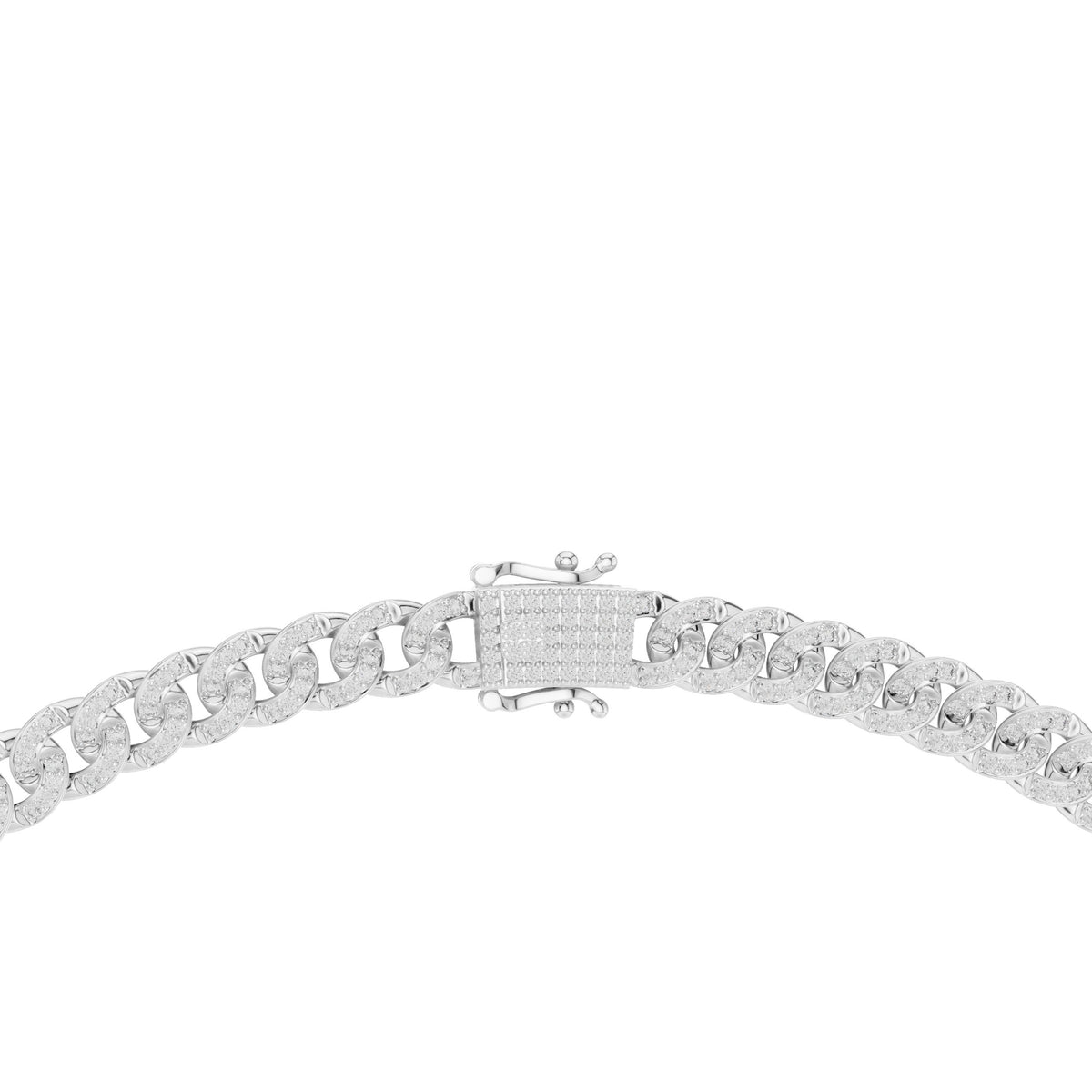 Pave Cuban Link Diamond Necklace