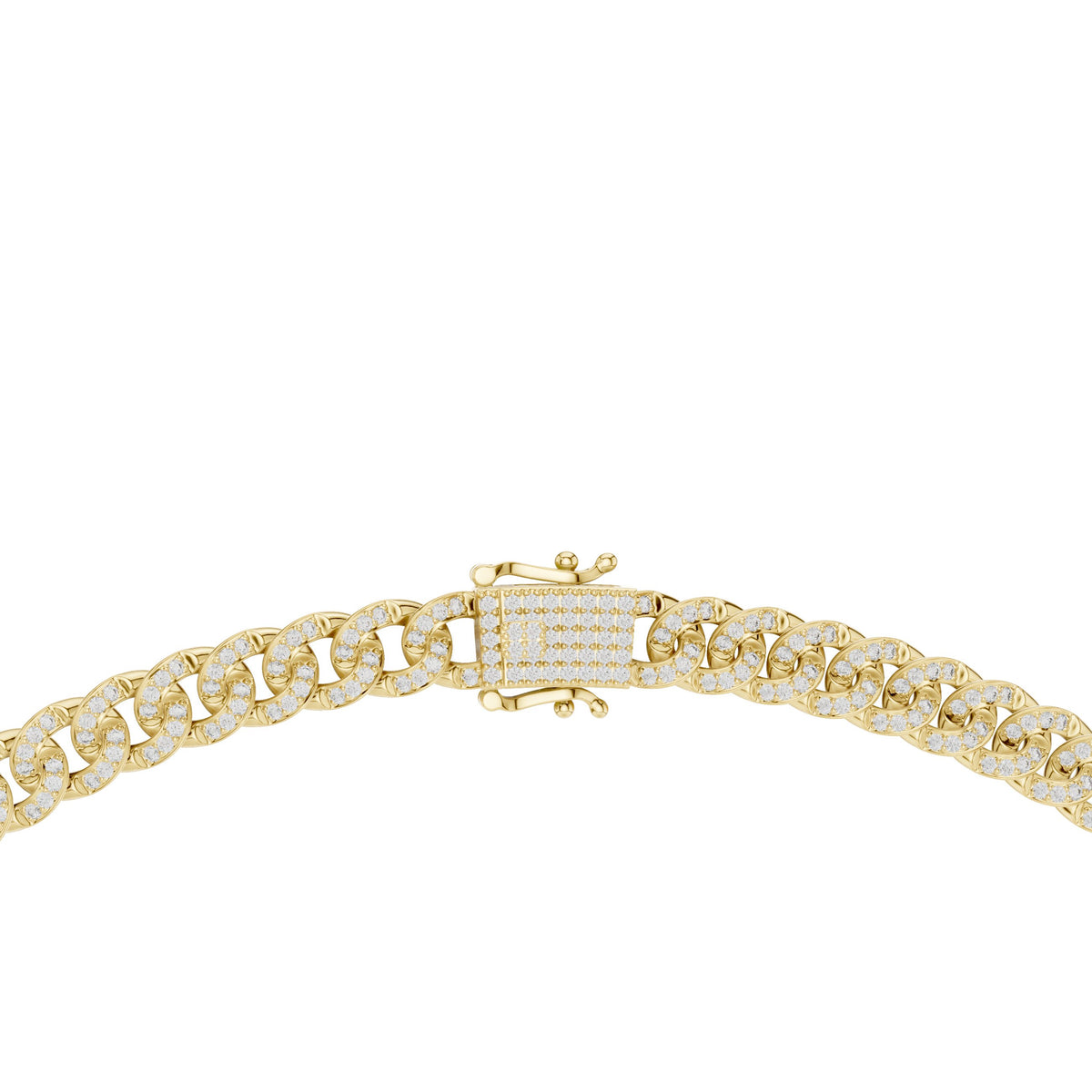Pave Cuban Link Diamond Necklace