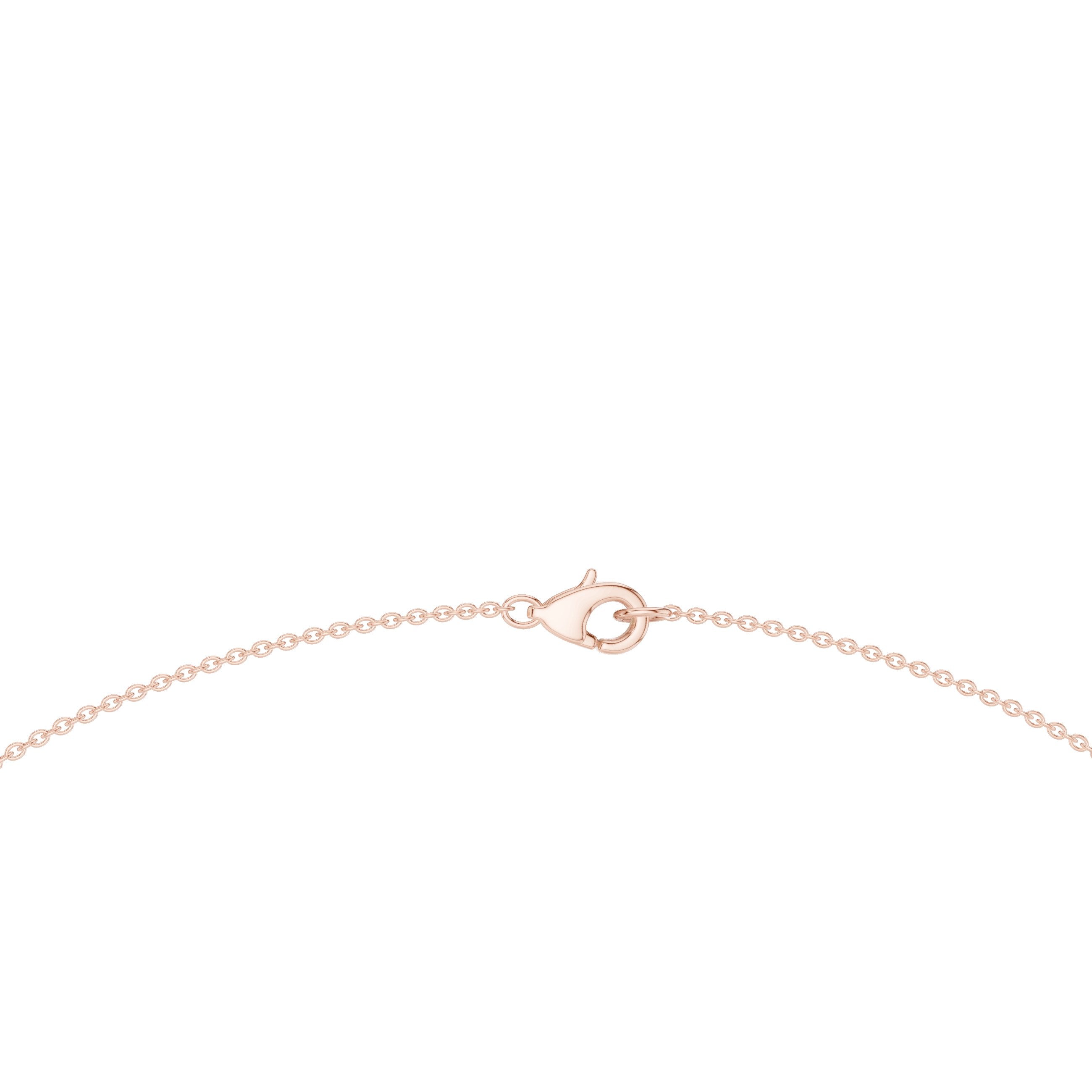 Pear Dangle Fringe Collar Necklace in Rose Gold - VYKA Diamonds